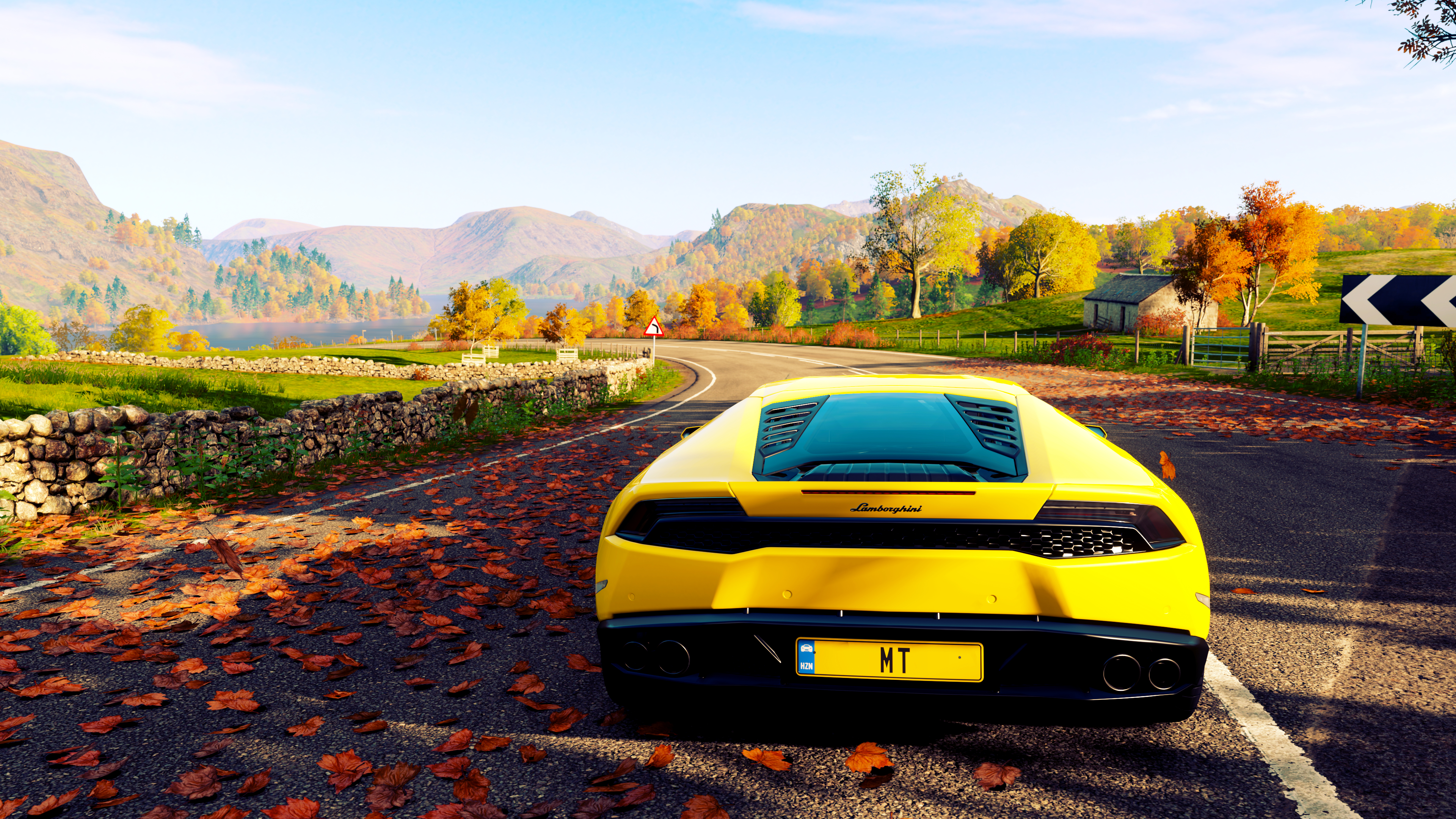 General 3840x2160 Forza Horizon 4 spring car video games Lamborghini Huracan Lamborghini rear view screen shot