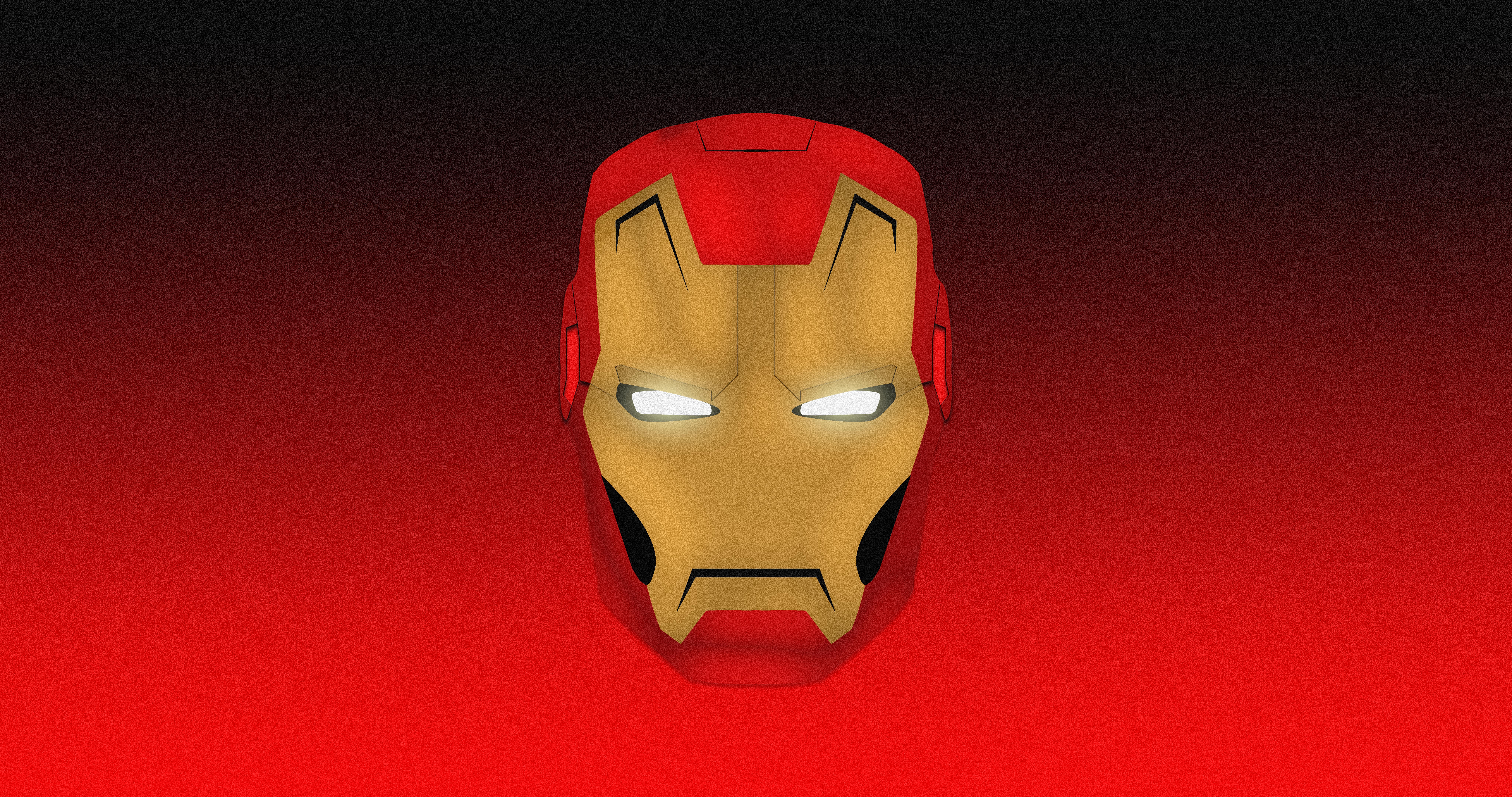 General 8192x4320 Iron Man Marvel Comics Marvel Cinematic Universe comics comic art superhero Tony Stark red helmet robot technology minimalism gradient
