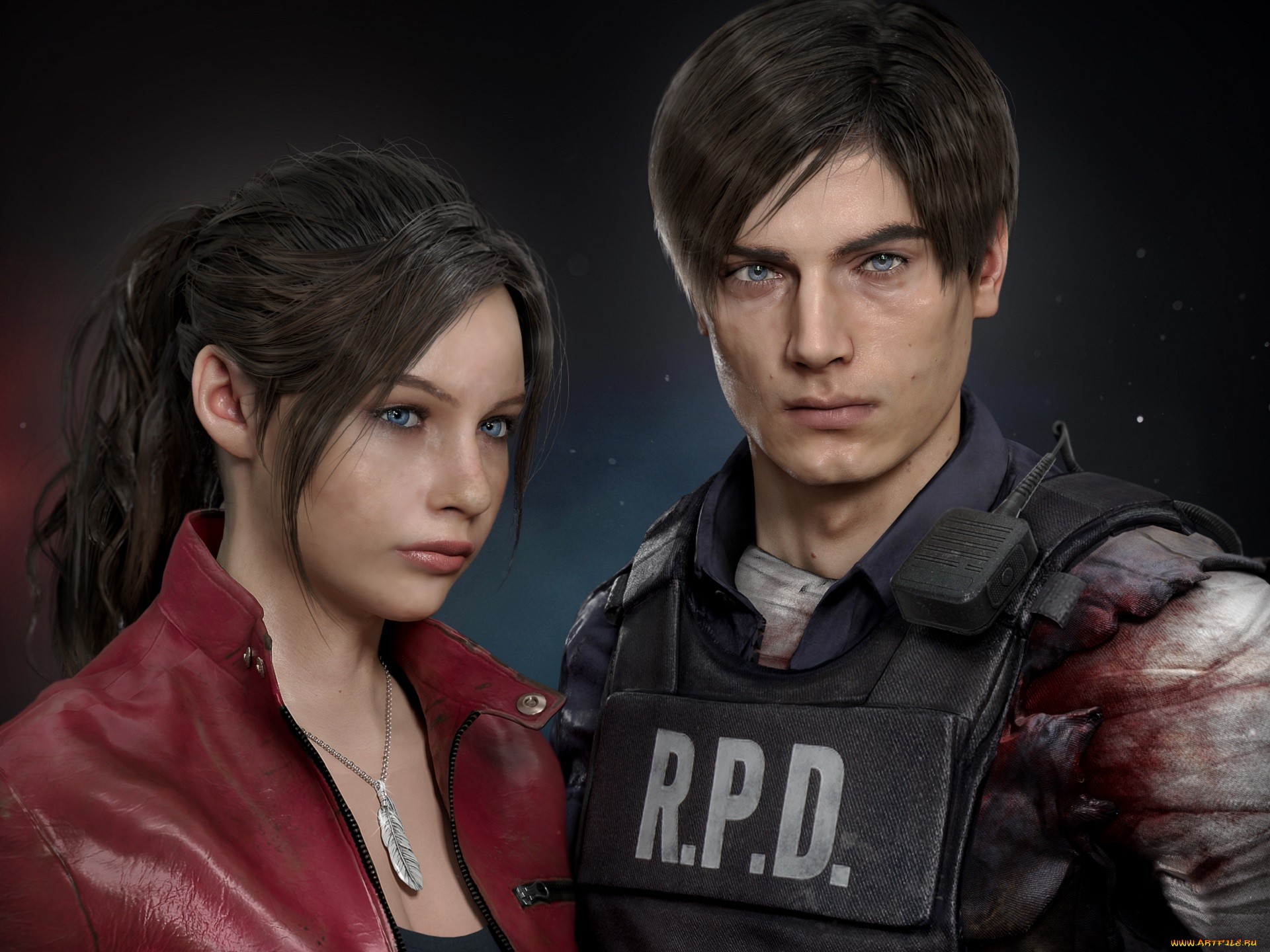 General 1920x1440 Resident Evil 2 Remake video games Video Game Heroes Claire Redfield Leon S. Kennedy video game characters Capcom