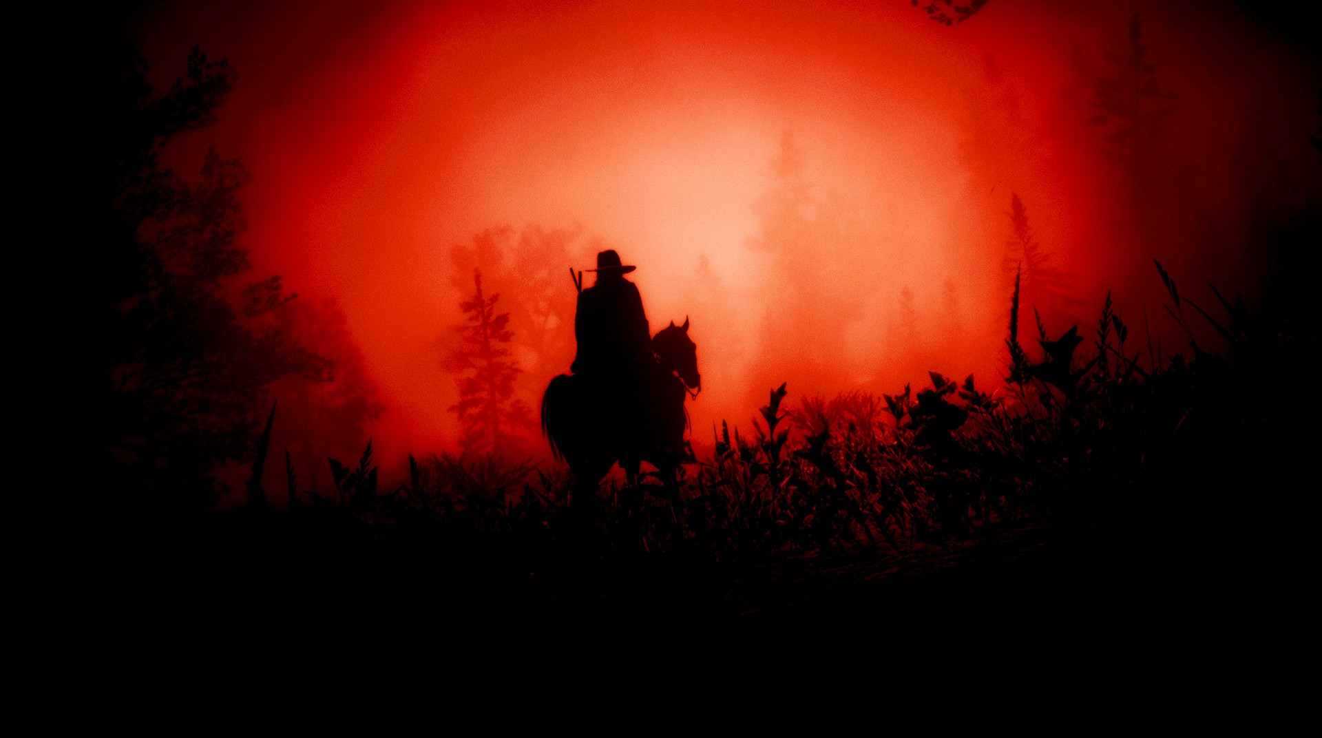 General 1920x1072 Red Dead Redemption Red Dead Redemption 2 western cowboy video games screen shot trees horse cowboy hats Rockstar Games