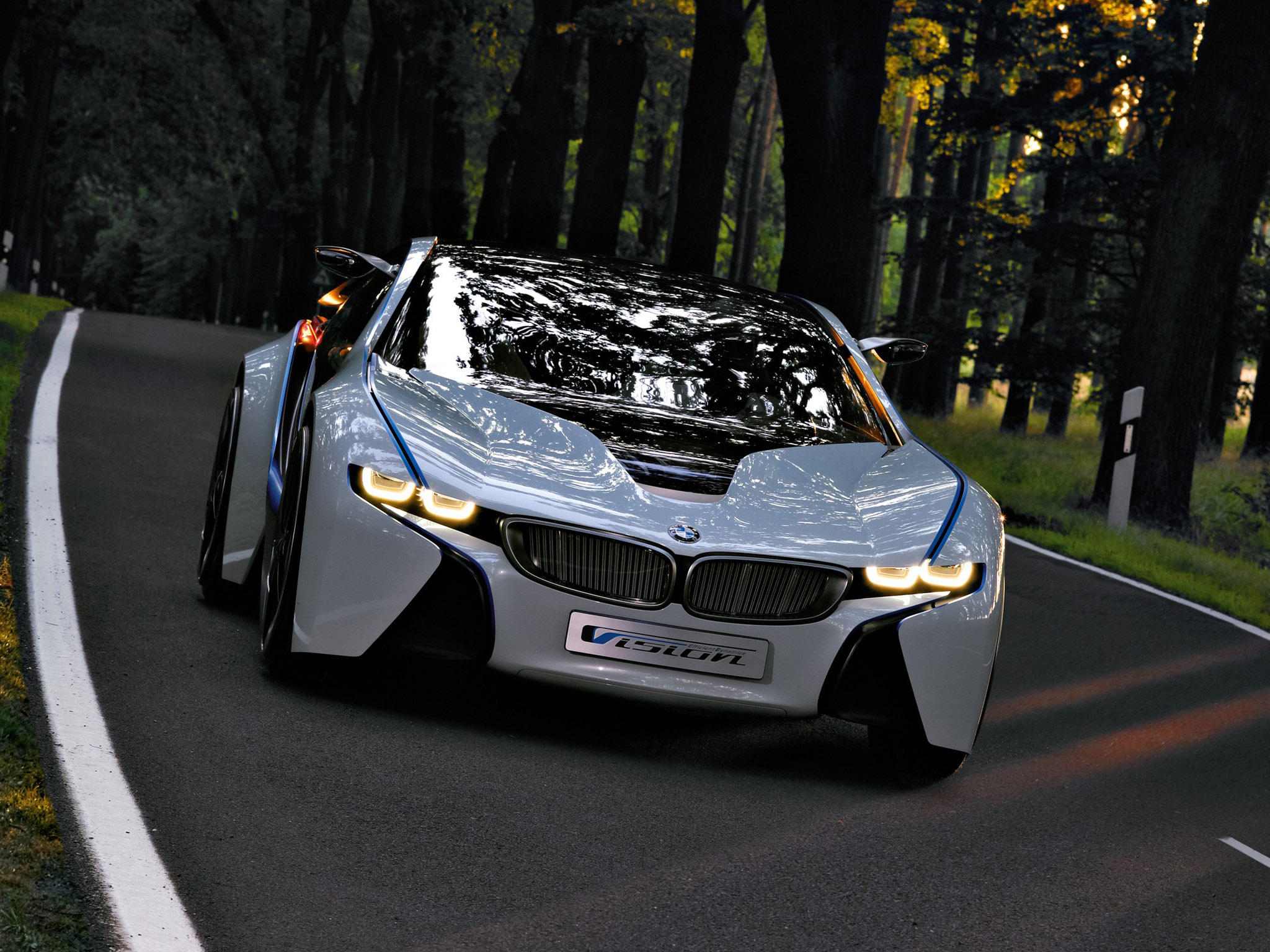General 2048x1536 car BMW hybrid (car) vehicle concept cars road silver cars BMW Vision EfficientDynamics