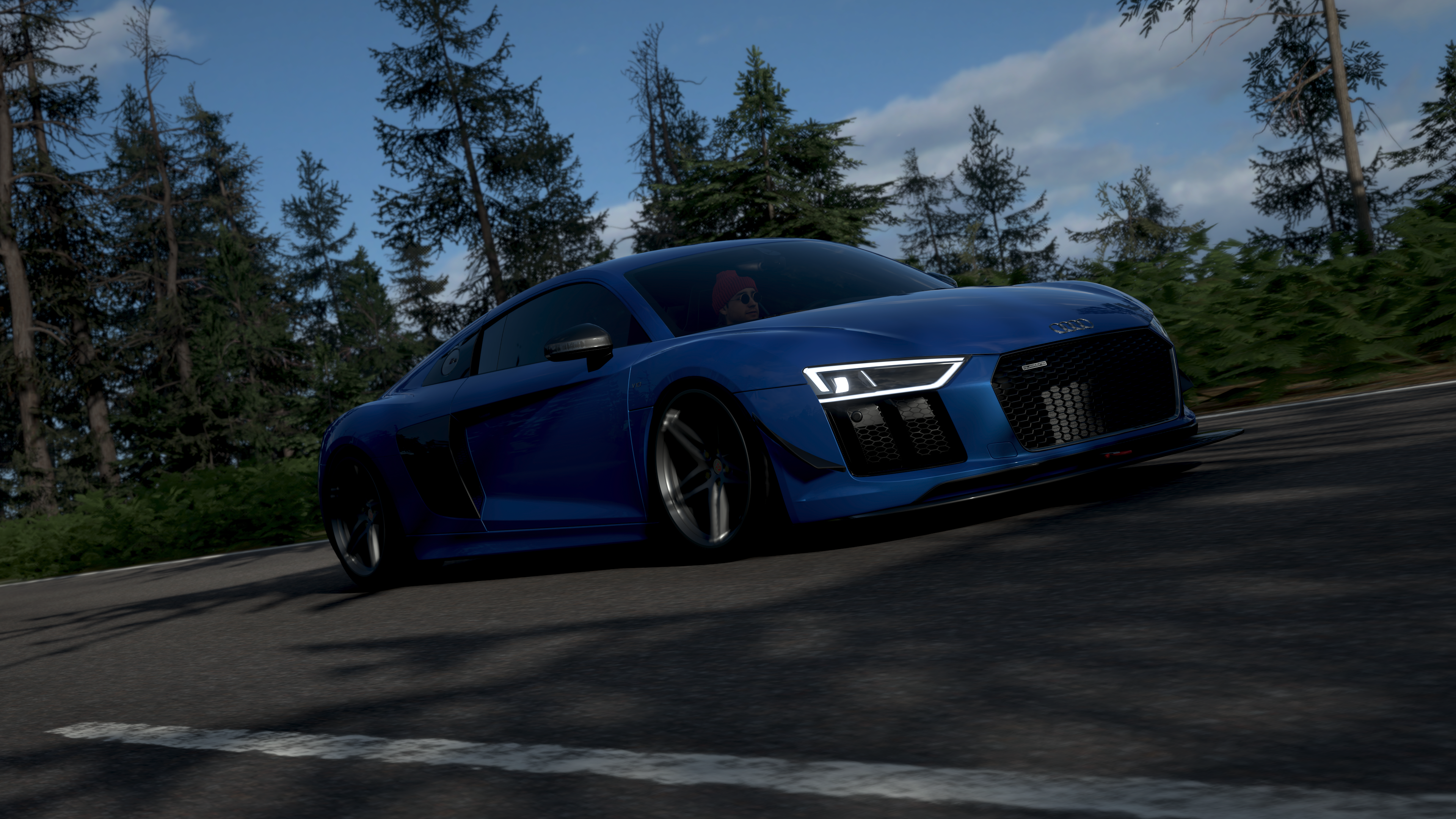 General 3840x2160 Forza Horizon 4 video games blue cars screen shot Audi car vehicle