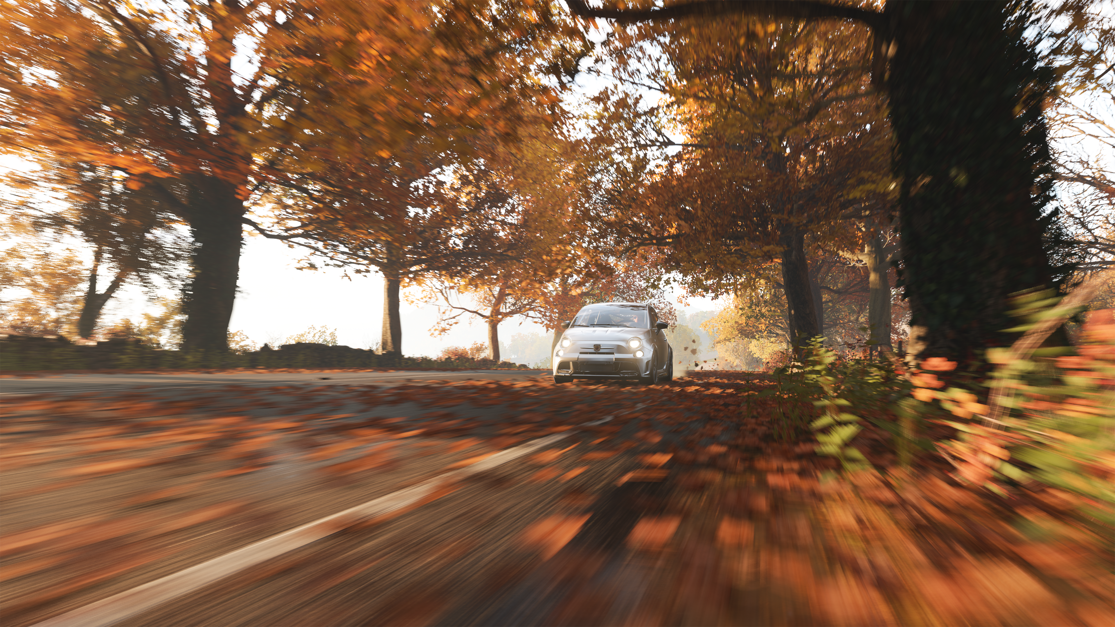General 3840x2161 Forza Horizon 4 fall video games screen shot Abarth 500 car vehicle