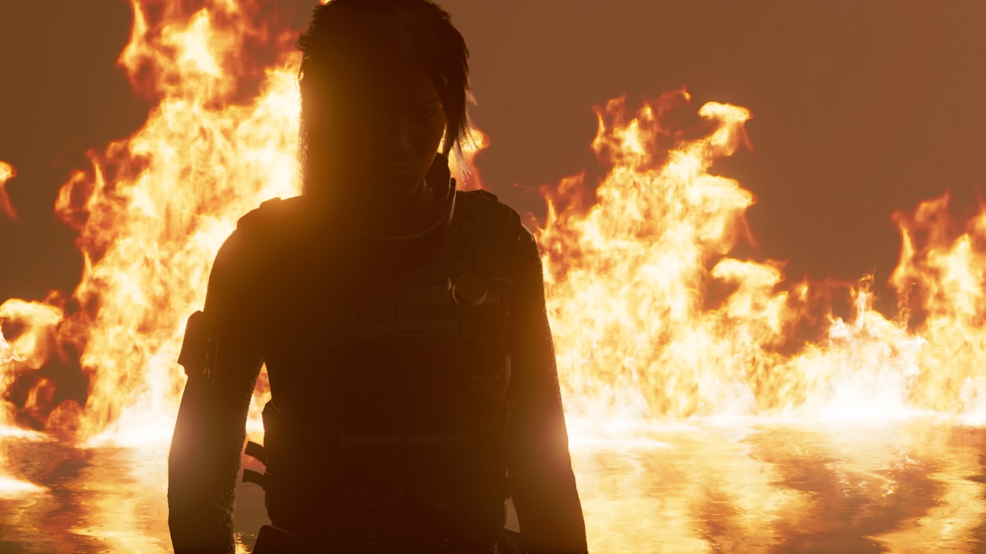 General 1920x1080 Shadow of the Tomb Raider video games Lara Croft (Tomb Raider) fire PC gaming burning