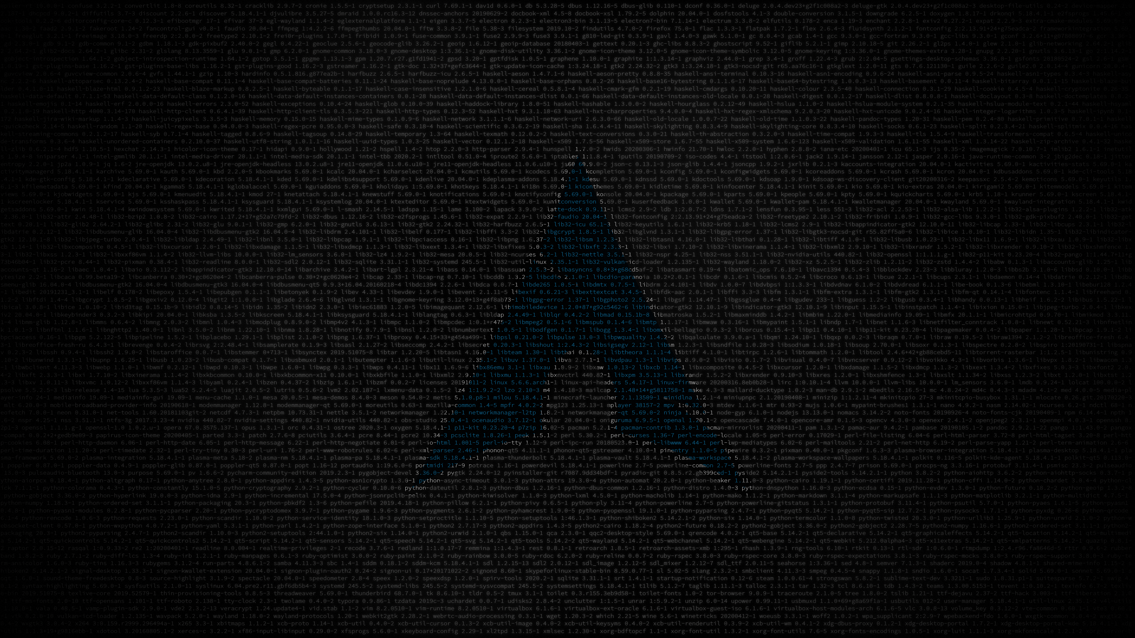 General 3840x2160 text Linux Arch Linux dark logo 4K operating system