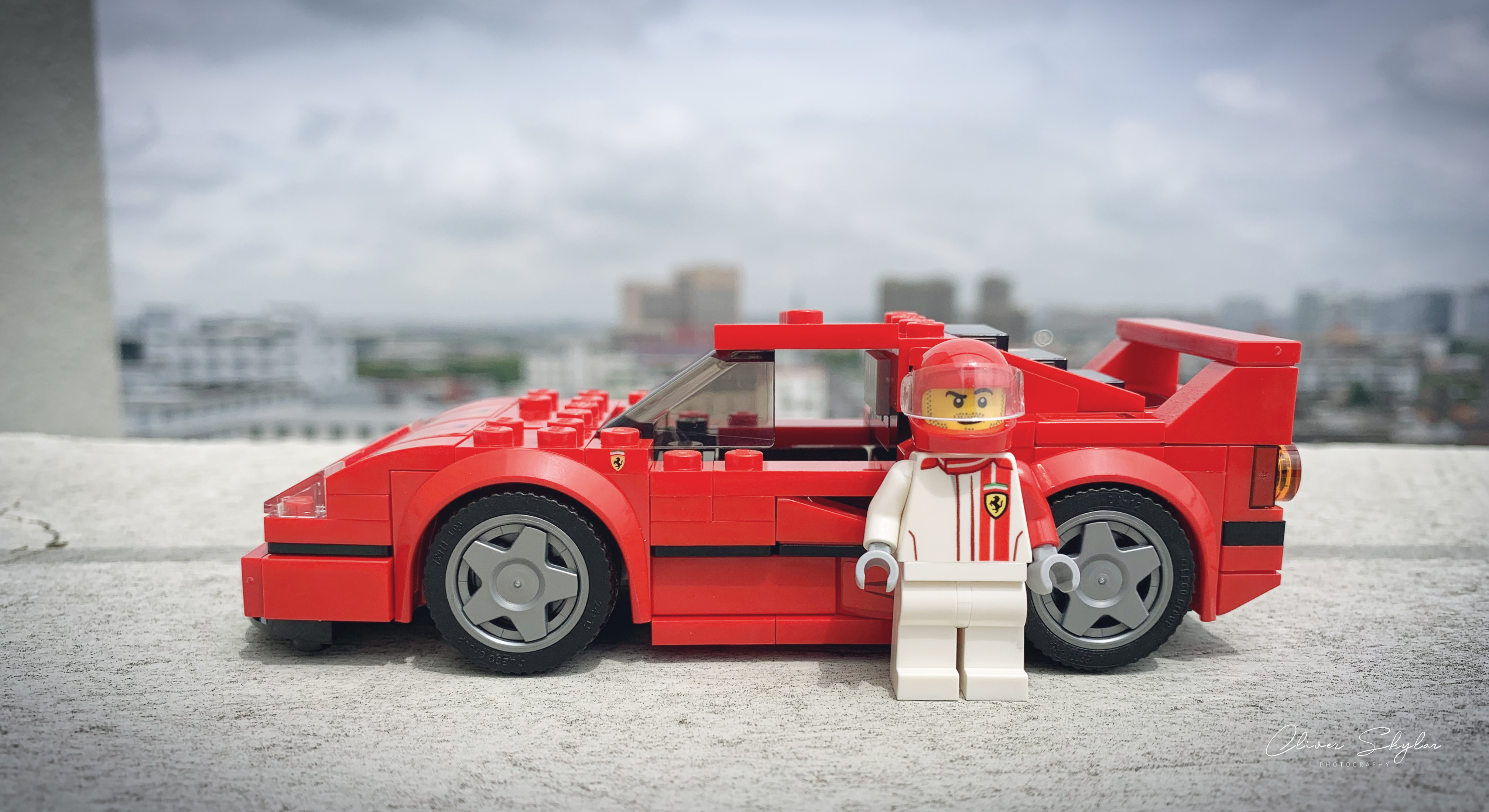General 4032x2200 LEGO Ferrari Ferrari F40 motors motorsport red toys red cars car vehicle italian cars Stellantis