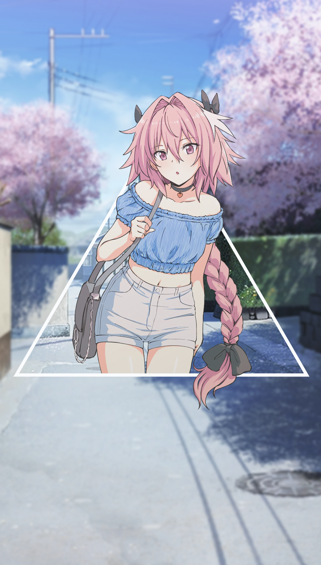 Anime 1080x1902 anime picture-in-picture long hair Astolfo (Fate/Apocrypha) anime boys femboy