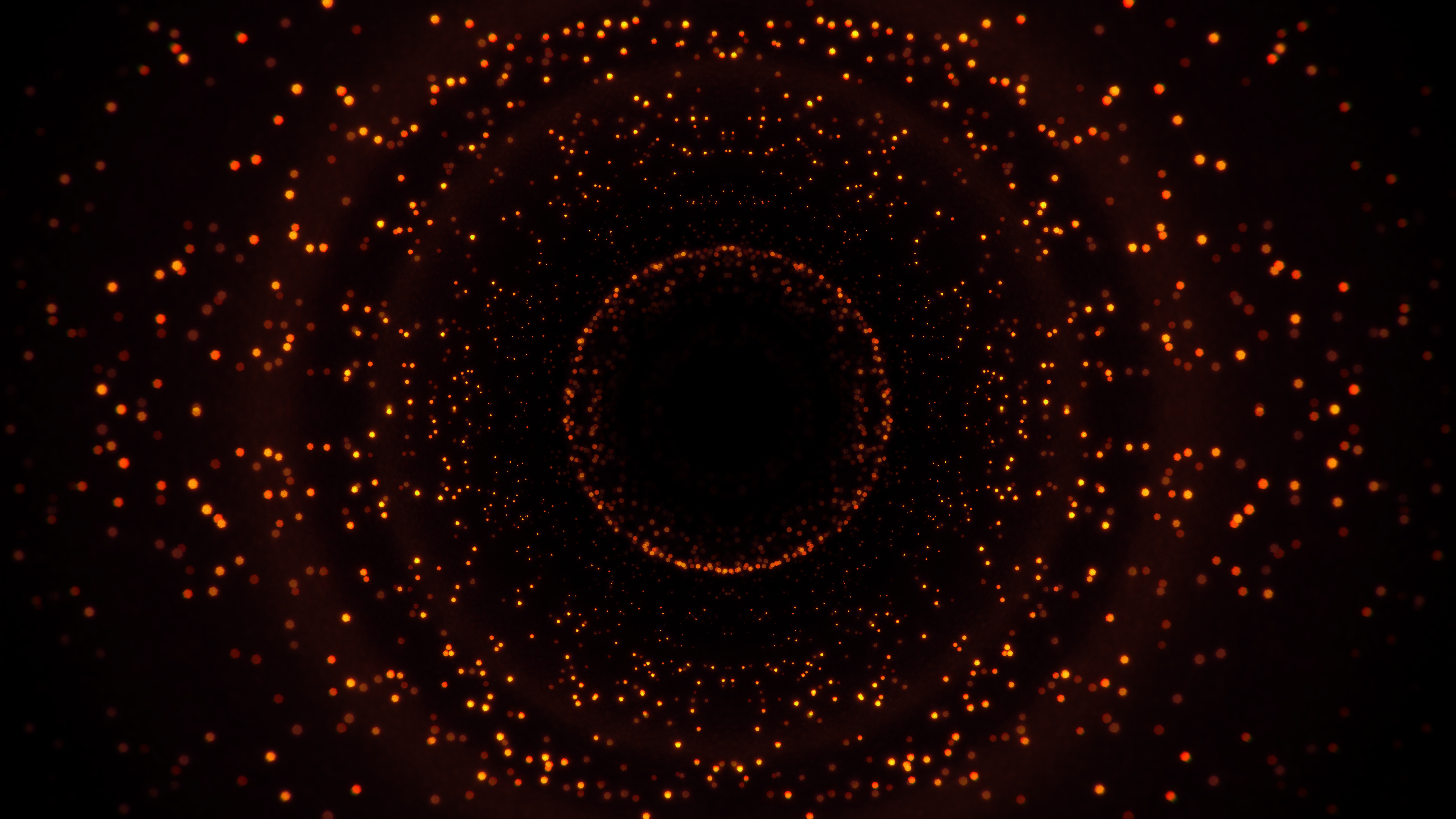 General 8000x4500 abstract bokeh circle orange dots