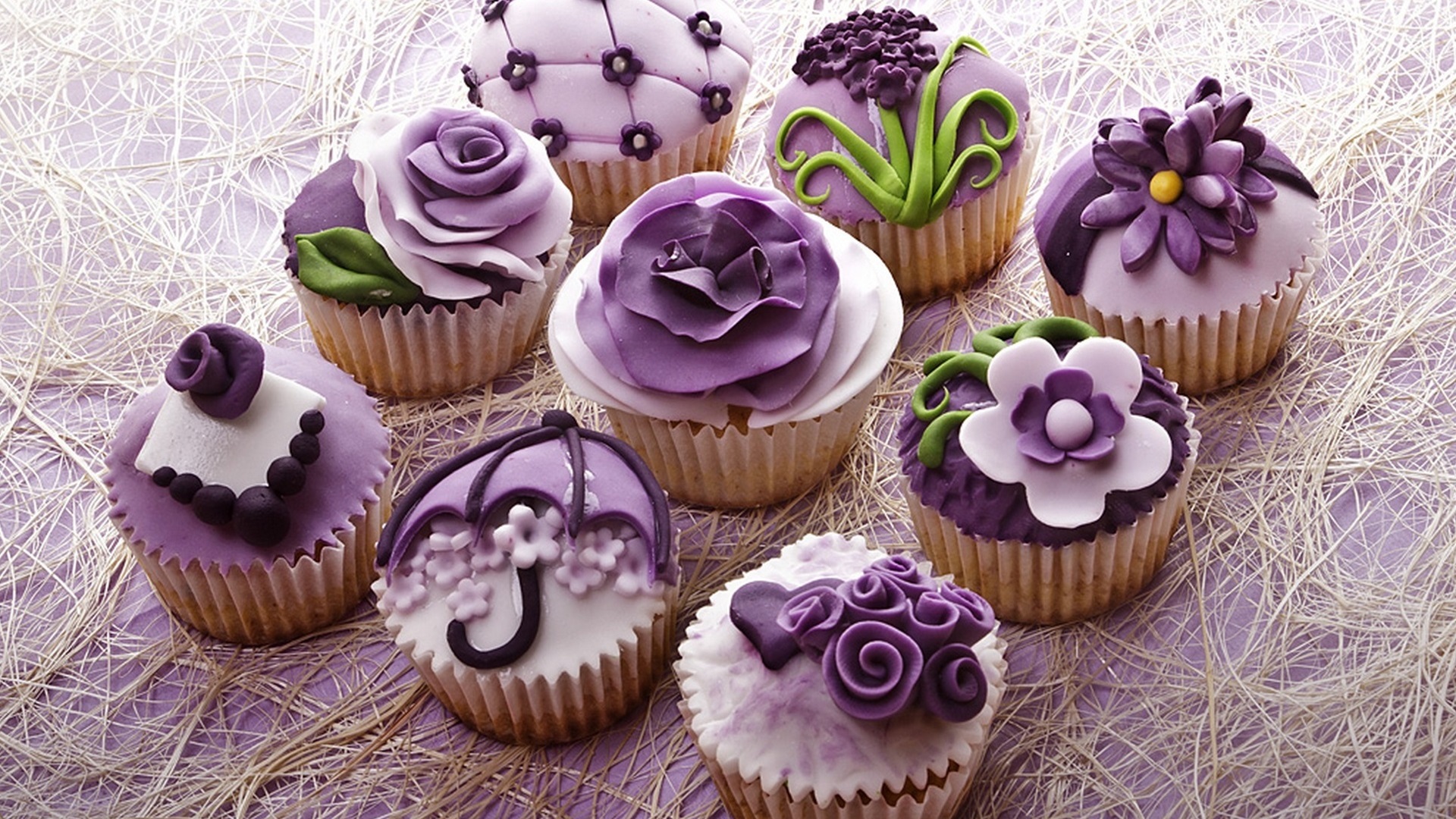 General 1920x1080 sweets food muffins purple white dessert