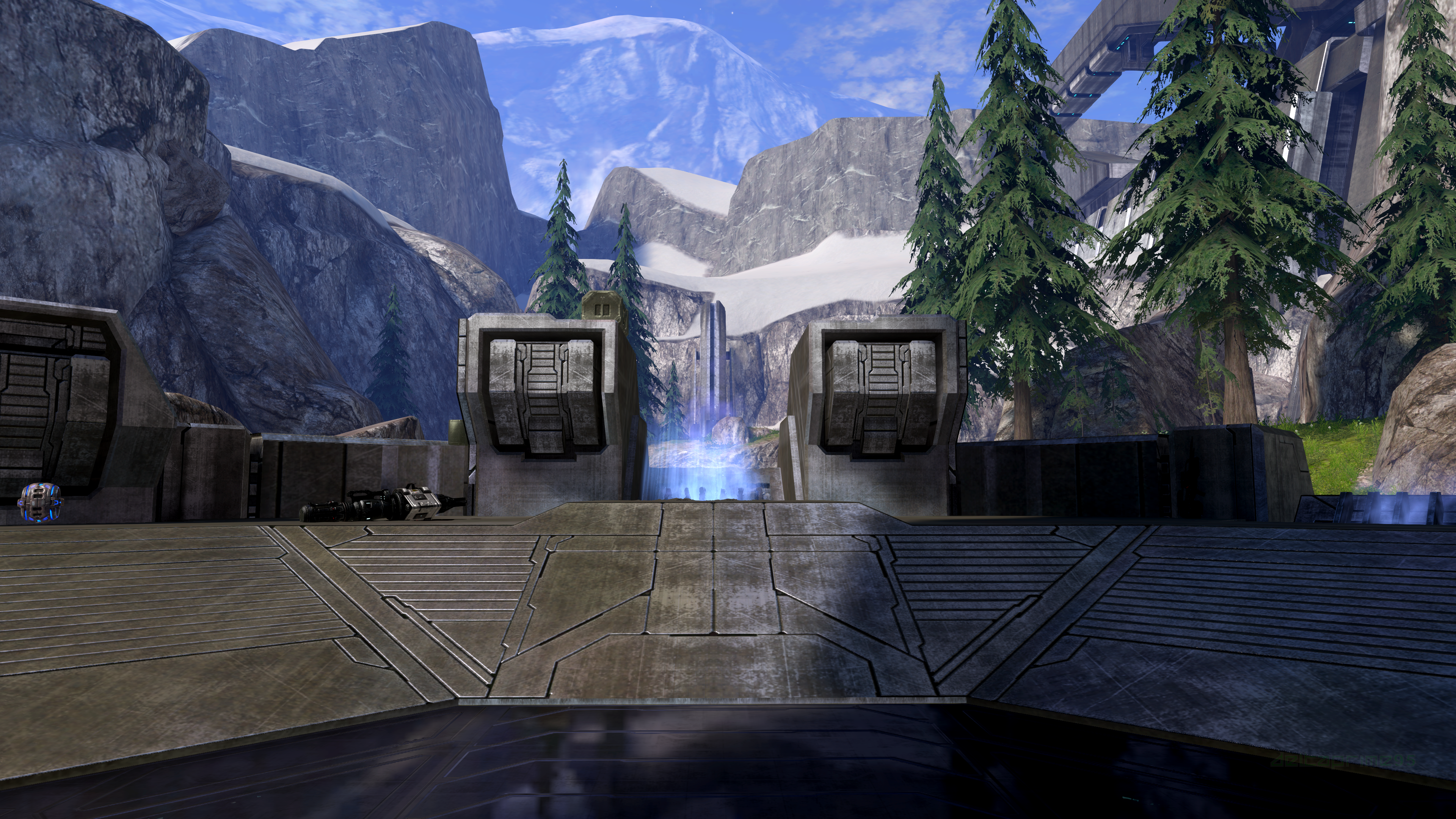 General 3840x2160 Halo 3 science fiction futuristic Valhalla (Multiplayer Map) mountains video games PC gaming screen shot