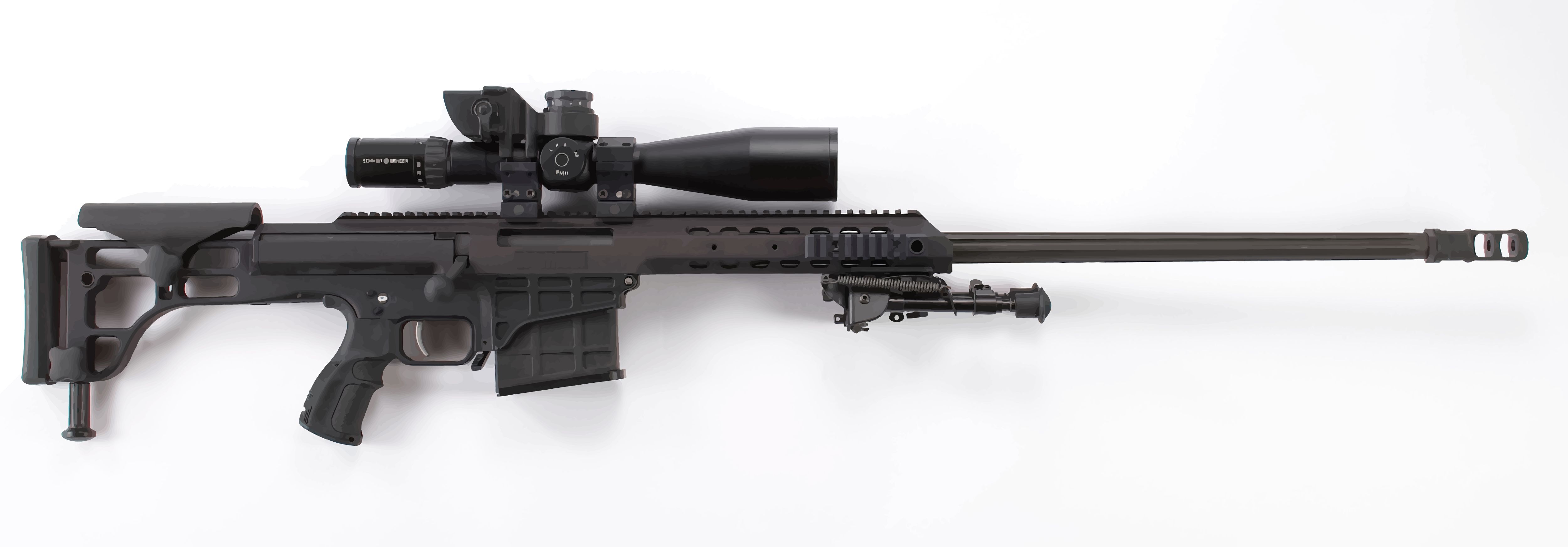 General 5000x1745 gun sniper rifle weapon rifles Barrett M98 simple background military