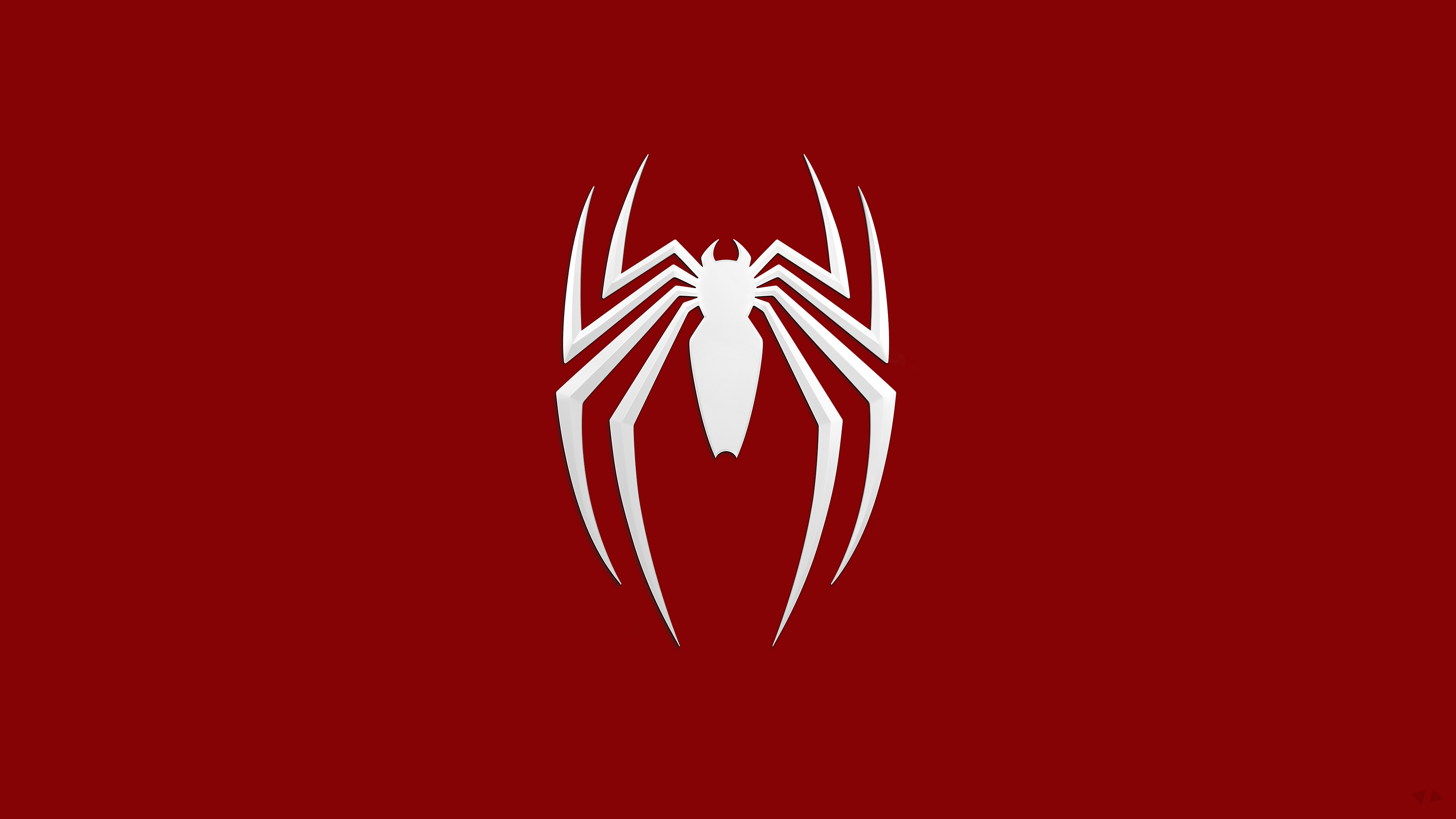General 3840x2160 Spider-Man logo simple background Spider-Man (2018) Marvel Comics Marvel's Spider-Man Insomniac Games