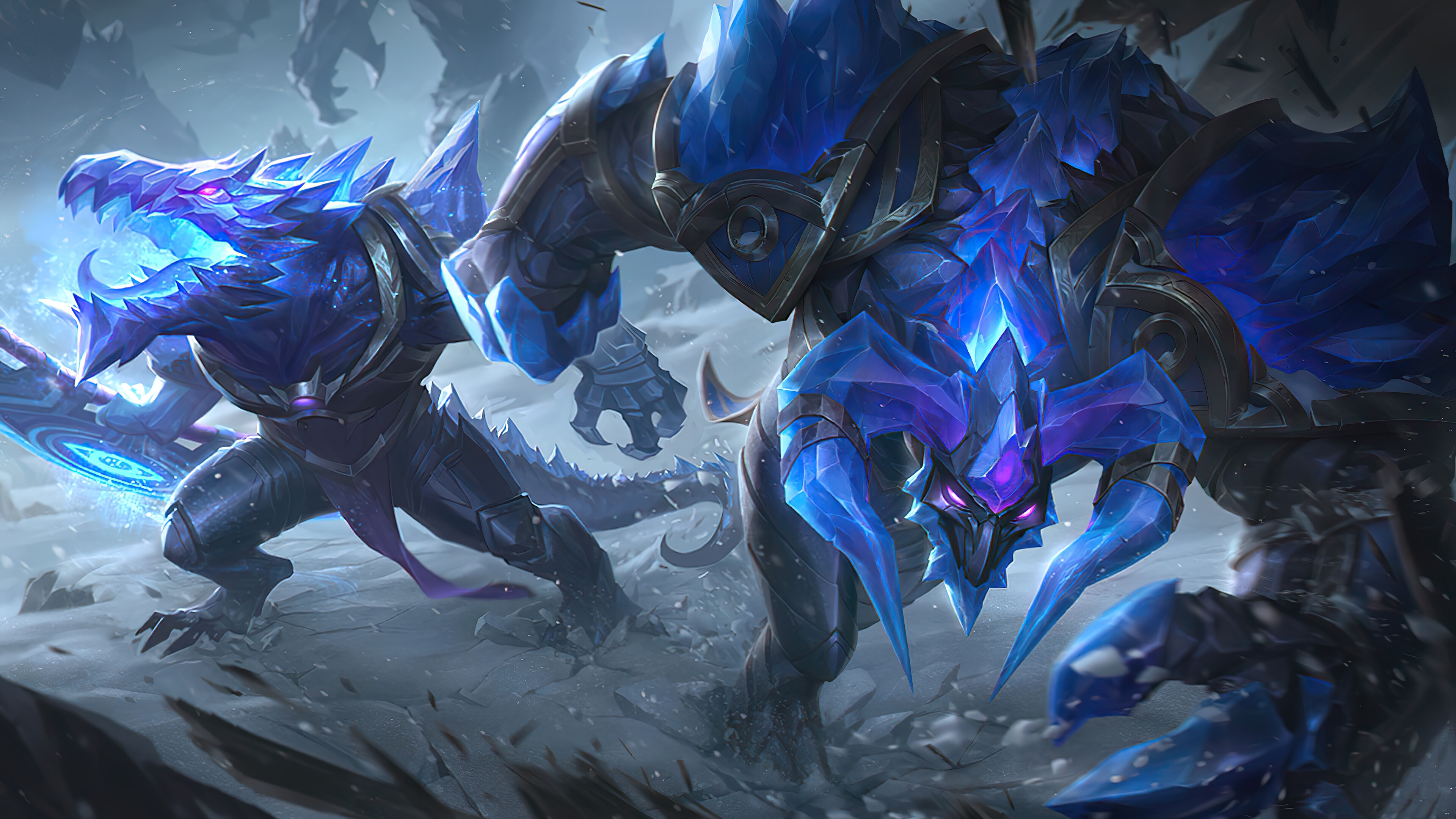General 3840x2160 League of Legends Riot Games skin video game characters GZG Alistar (League of Legends) Renekton (League of Legends) PC gaming video game art
