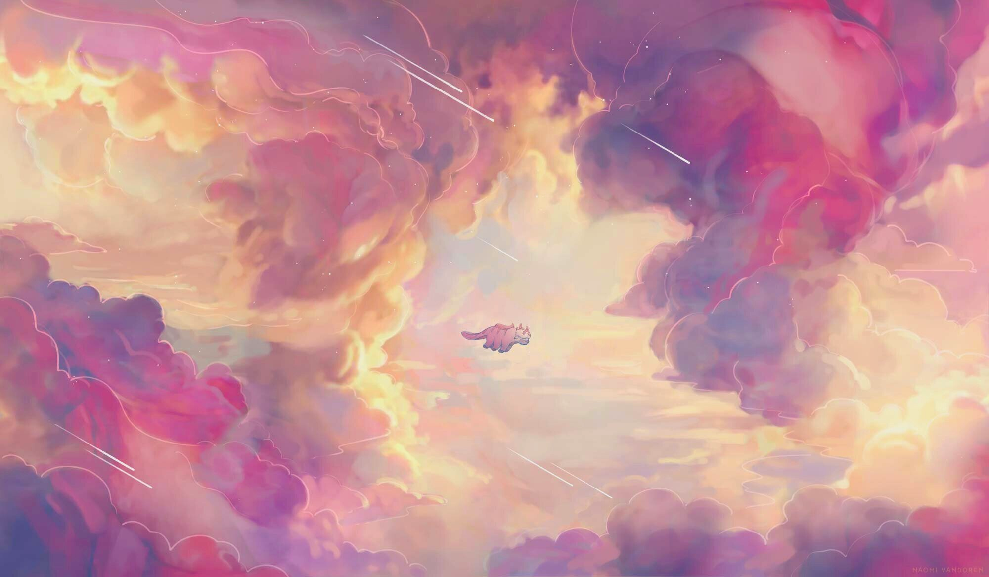 General 2000x1167 digital art fantasy art clouds pink Avatar: The Last Airbender