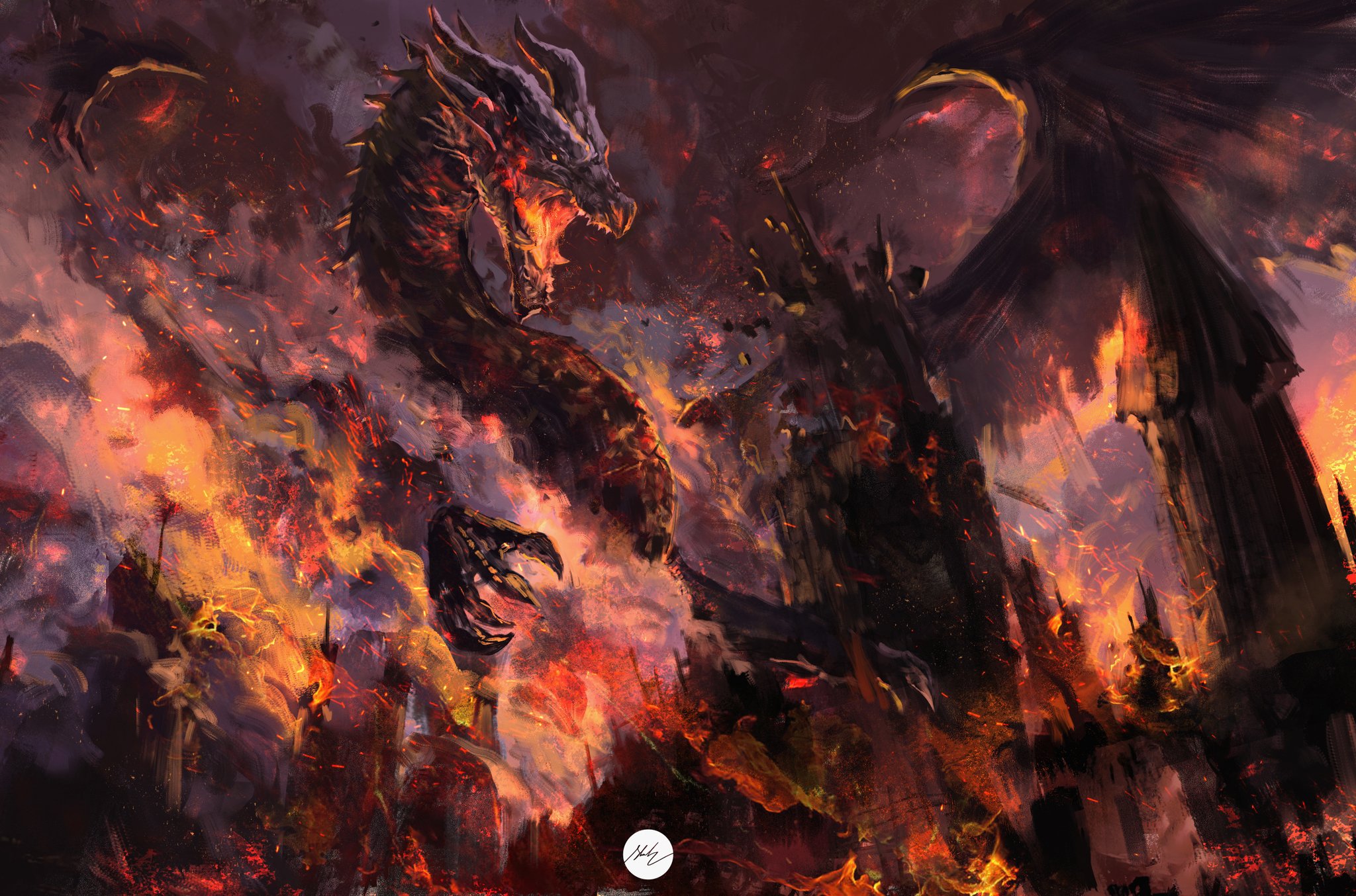 General 2048x1354 fantasy art artwork dragon