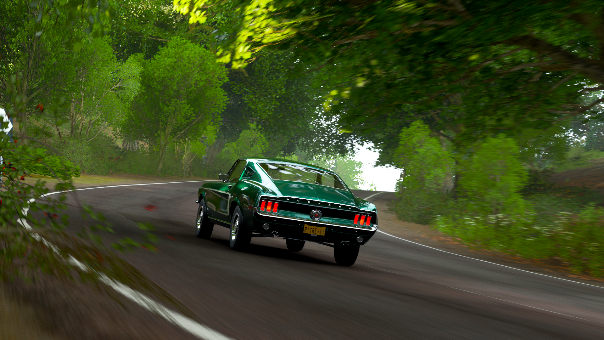 General 1920x1080 Forza Horizon 4 1965 Ford Mustang video games green cars car Ford Mustang Ford vehicle