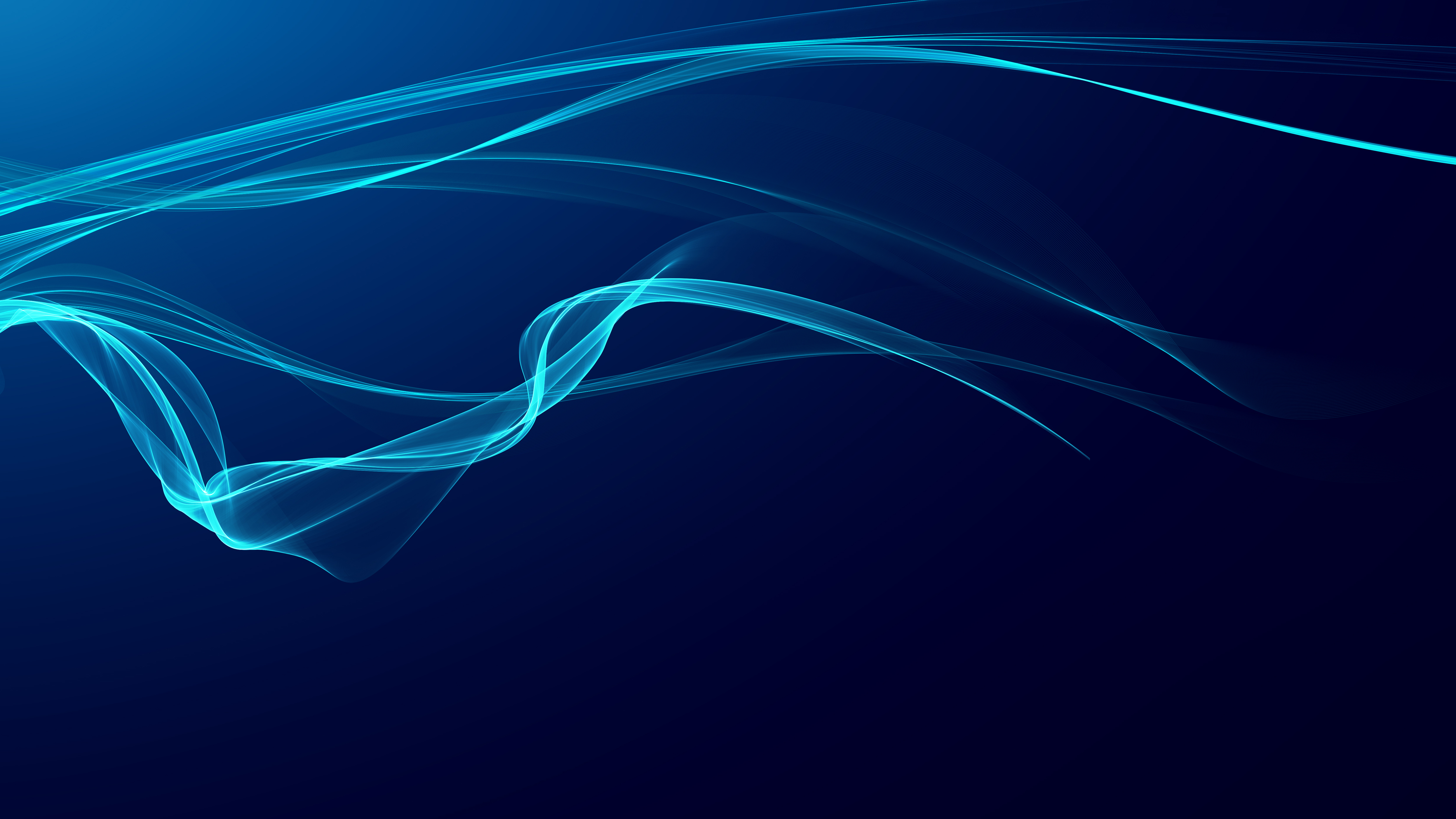 General 5120x2880 abstract wavy lines blue
