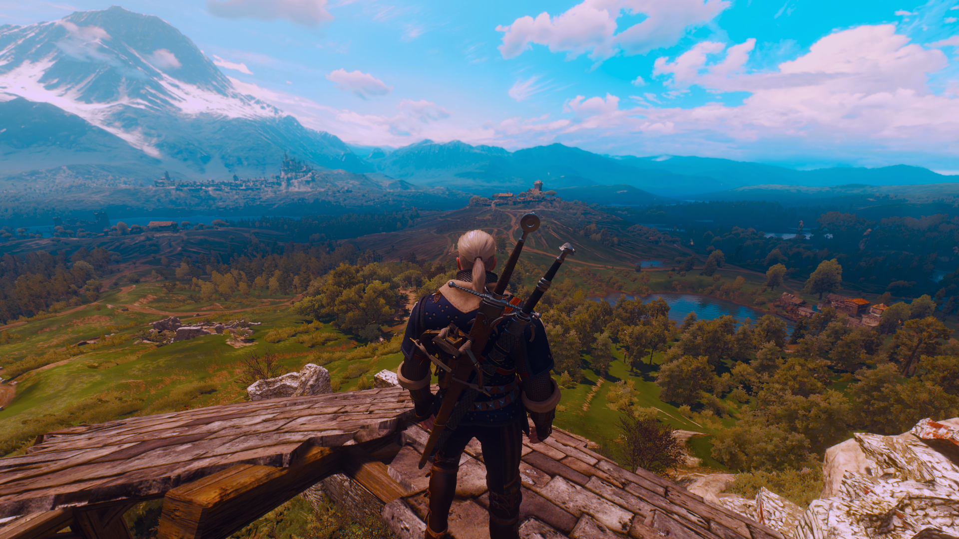 General 1920x1080 The Witcher 3: Wild Hunt The Witcher 3: Wild Hunt - Blood and Wine screen shot video games video game characters CD Projekt RED