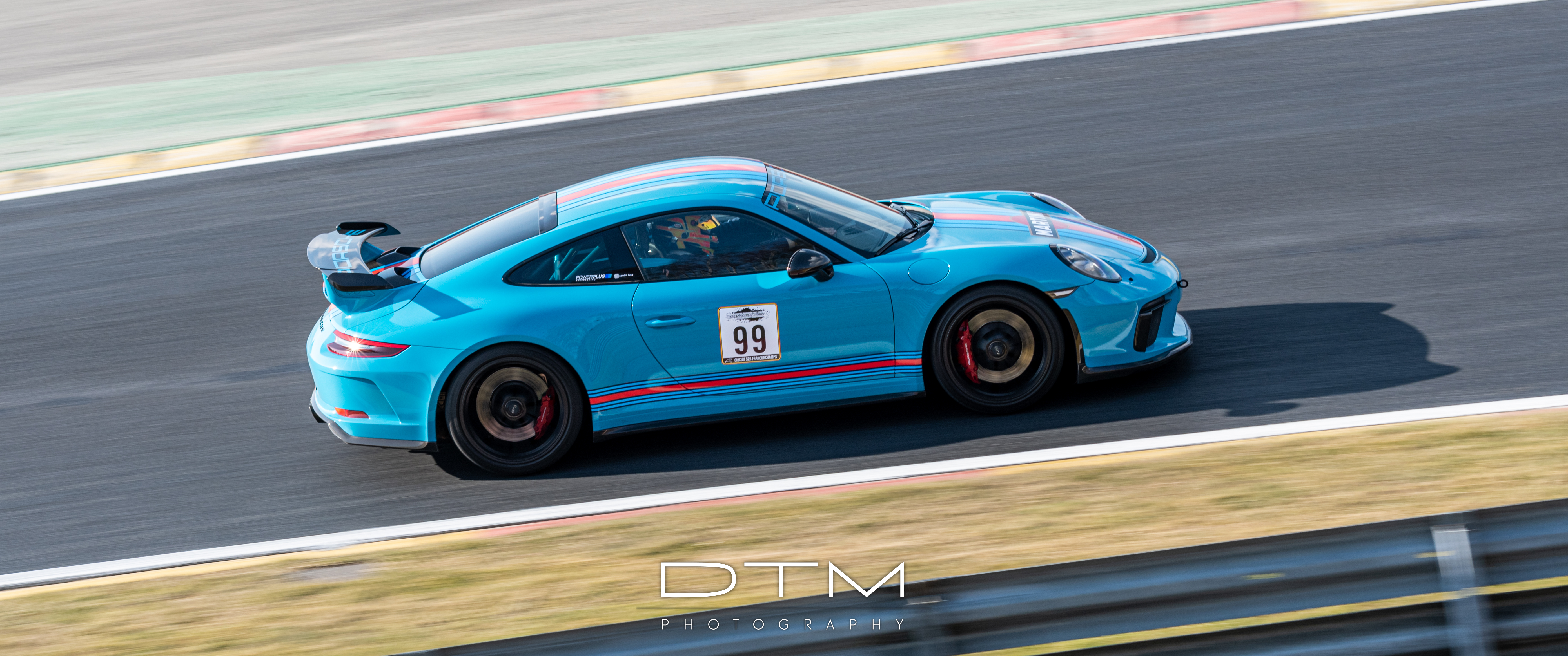 General 5568x2331 Porsche Porsche 911 Porsche 991.2 GT3 Spa-Francorchamps dtm photography car vehicle race tracks racing motorsport blue cars