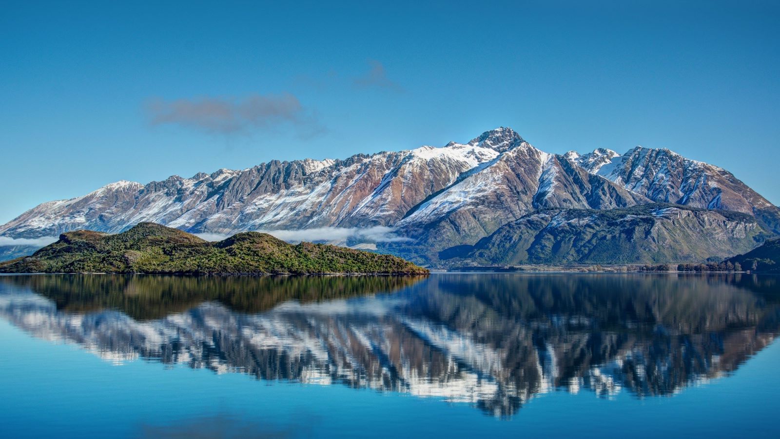 General 1600x900 New Zealand mountains landscape clear water reflection water snow nature