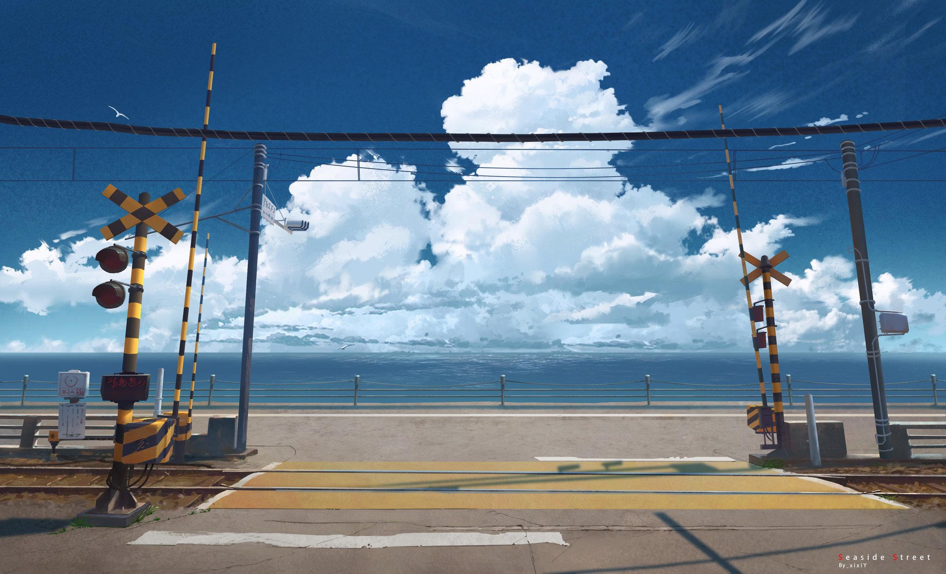 General 1920x1166 digital art fantasy art environment landscape clouds ocean view Z 4-zero