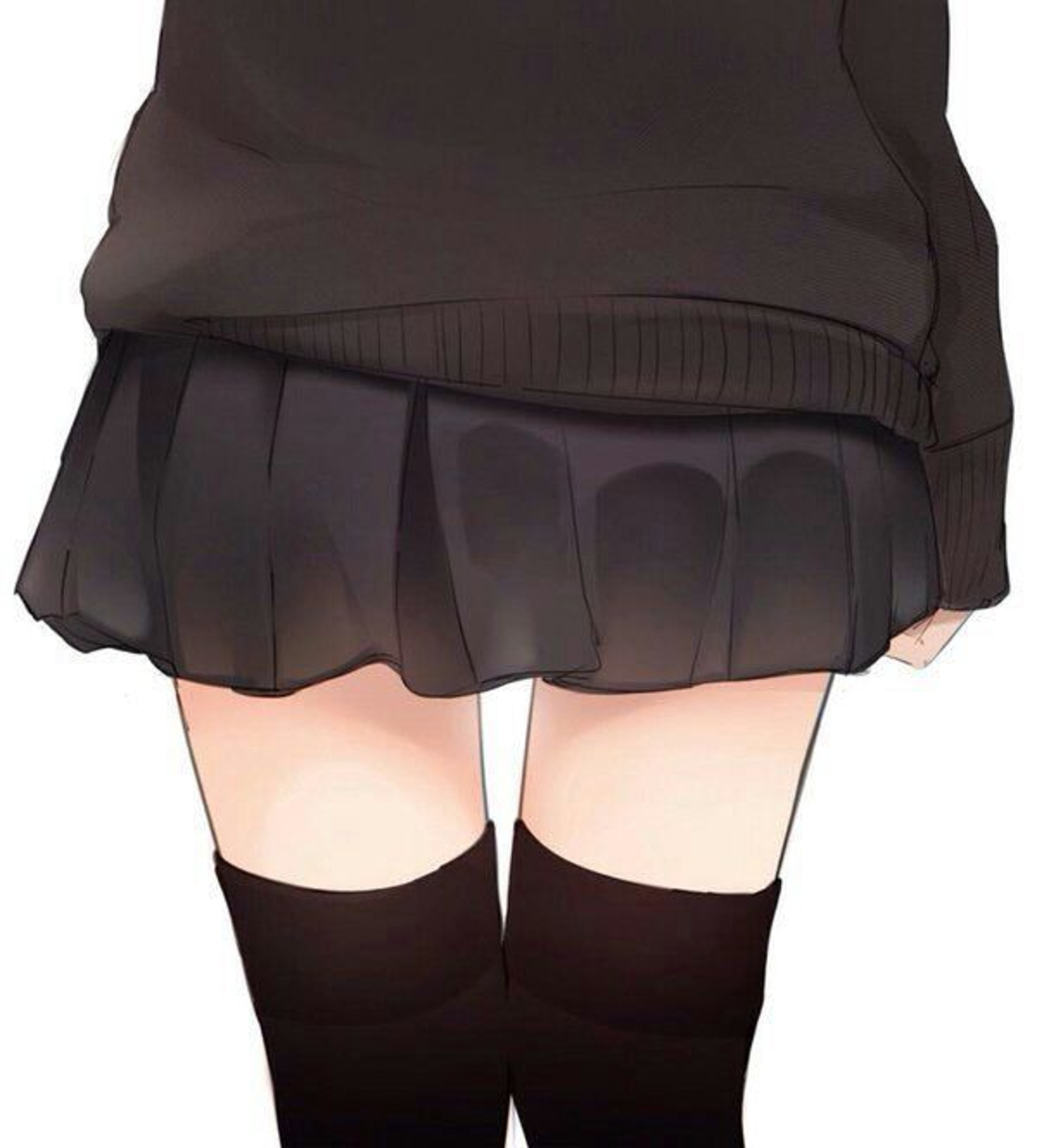 Anime 1280x1417 anime anime girls original characters zettai ryouiki thigh-highs skirt