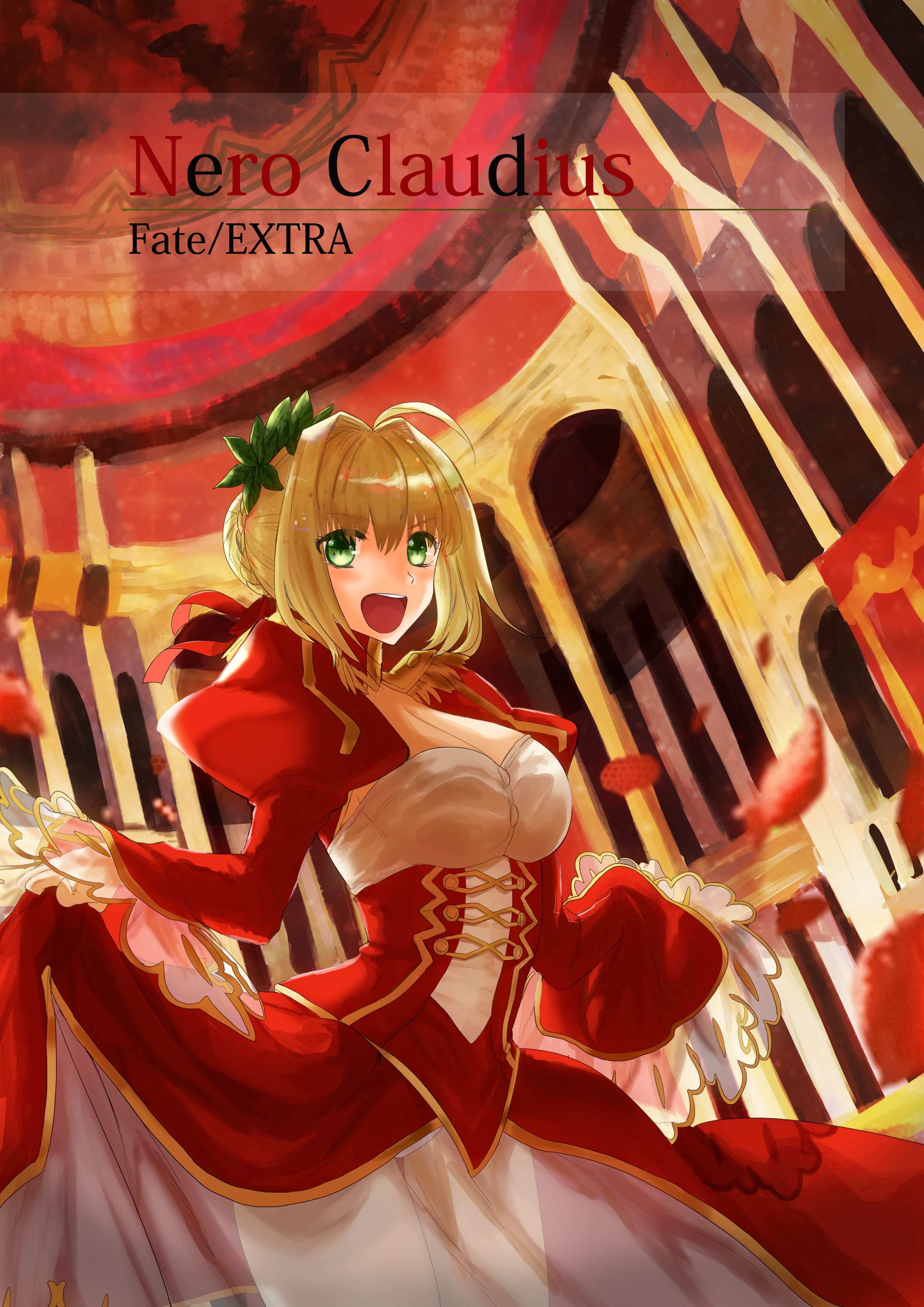Anime 2894x4093 anime anime girls Fate series Fate/Extra Fate/Extra CCC Fate/Grand Order Nero Claudius blonde long hair artwork digital art fan art