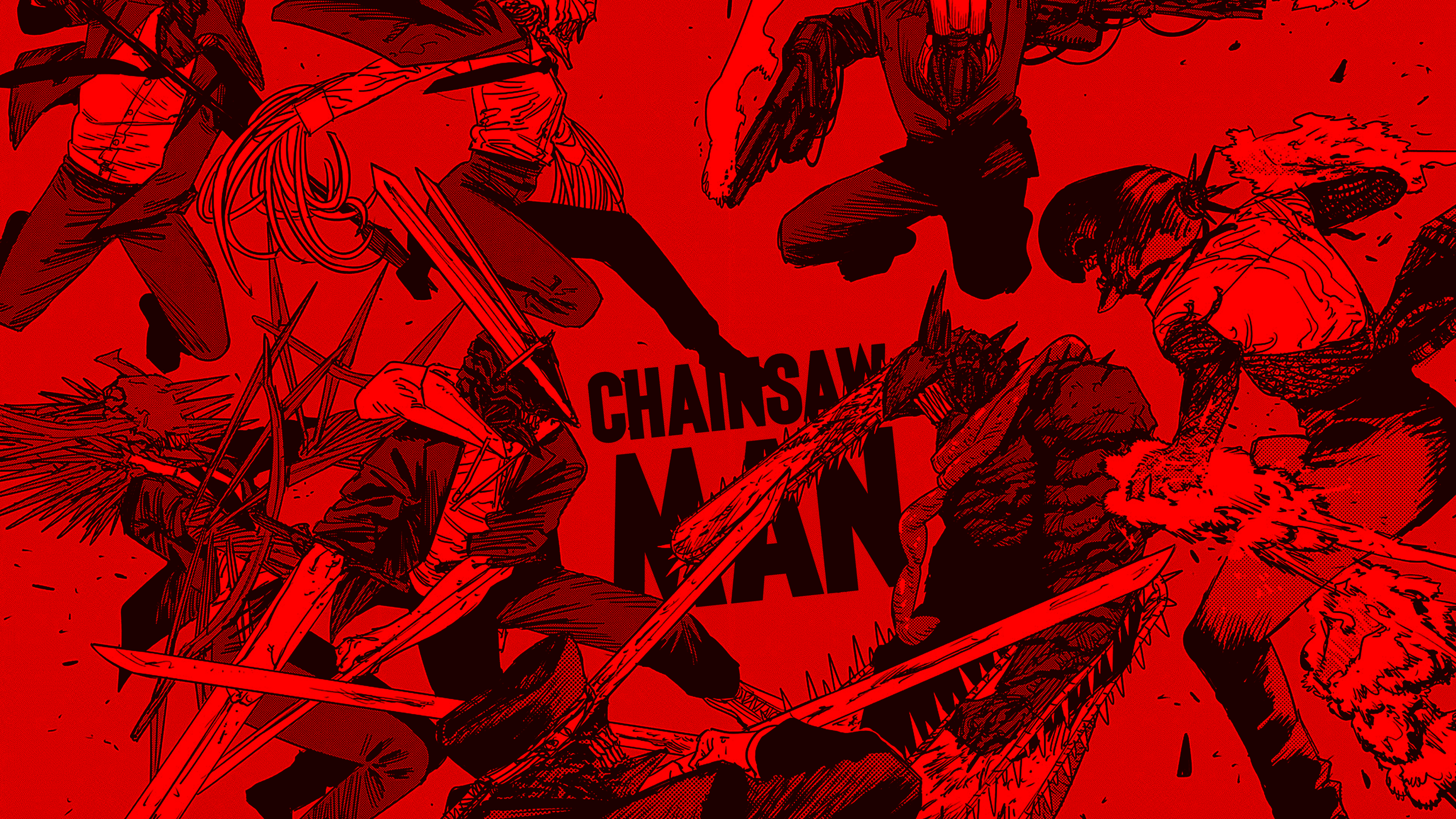 Anime 3840x2160 Chainsaw Man manga anime Denji (Chainsaw Man) Reze (Chainsaw Man) Quanxi (Chainsaw Man)