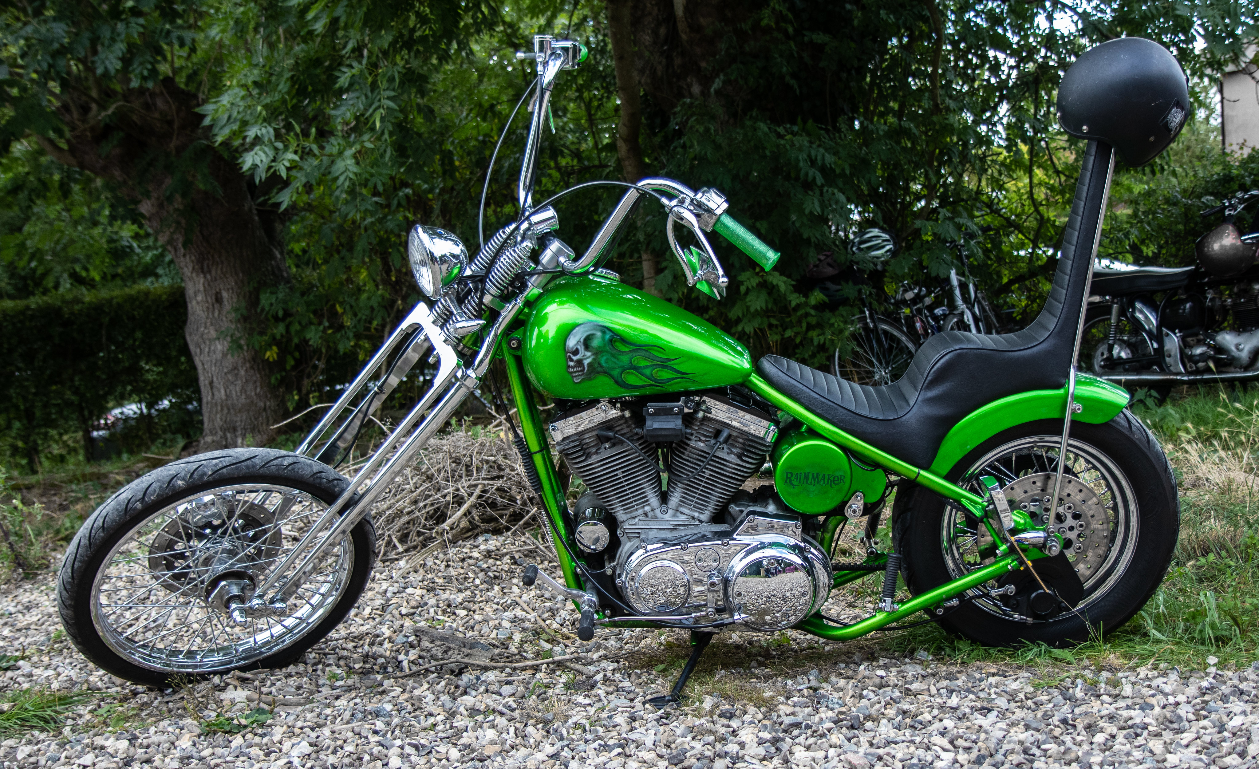 General 4096x2502 motorcycle Harley-Davidson vehicle Green Motorcycles American motorcycles
