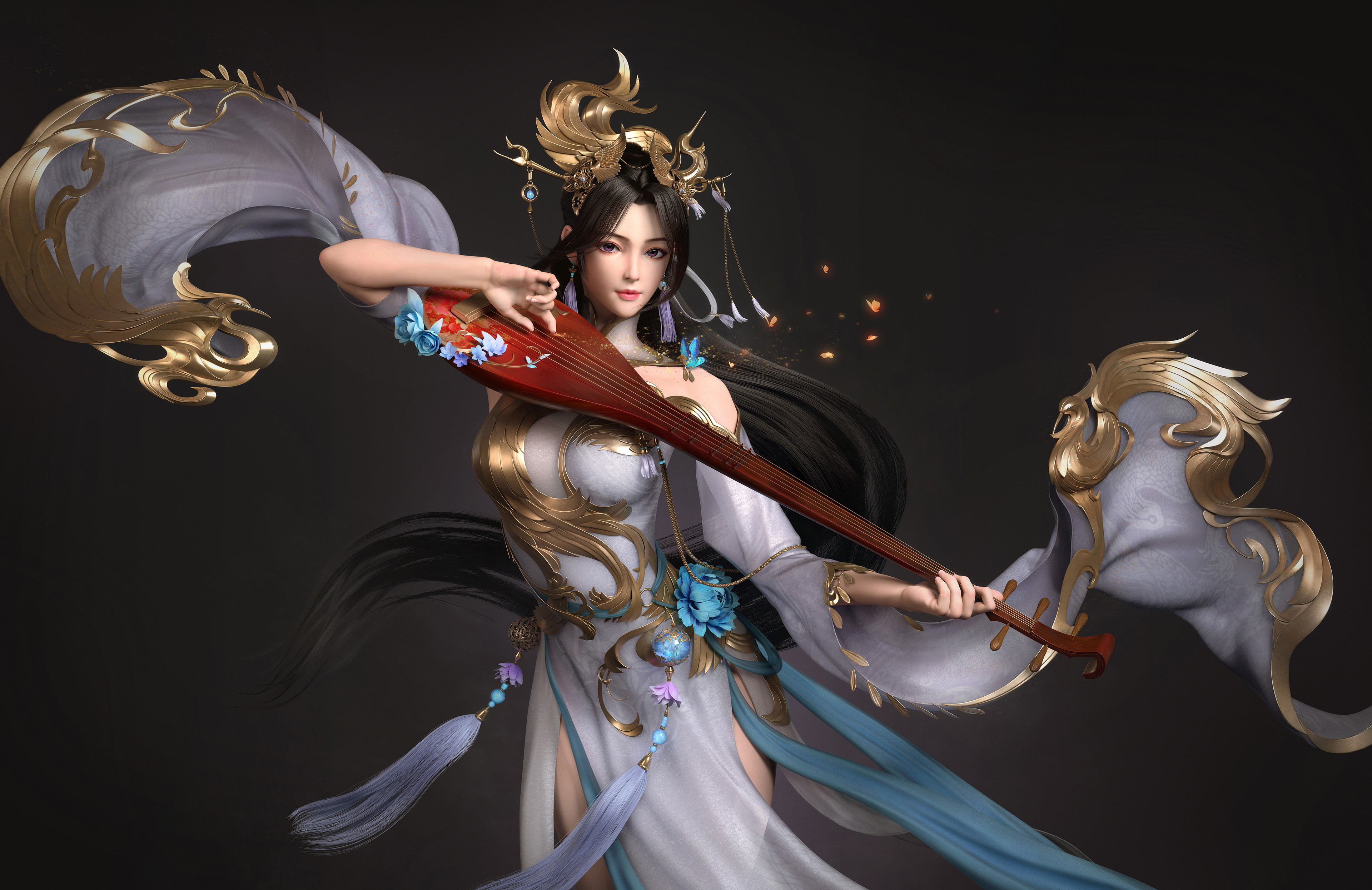 General 3840x2491 fantasy girl digital art artwork Cifangyi