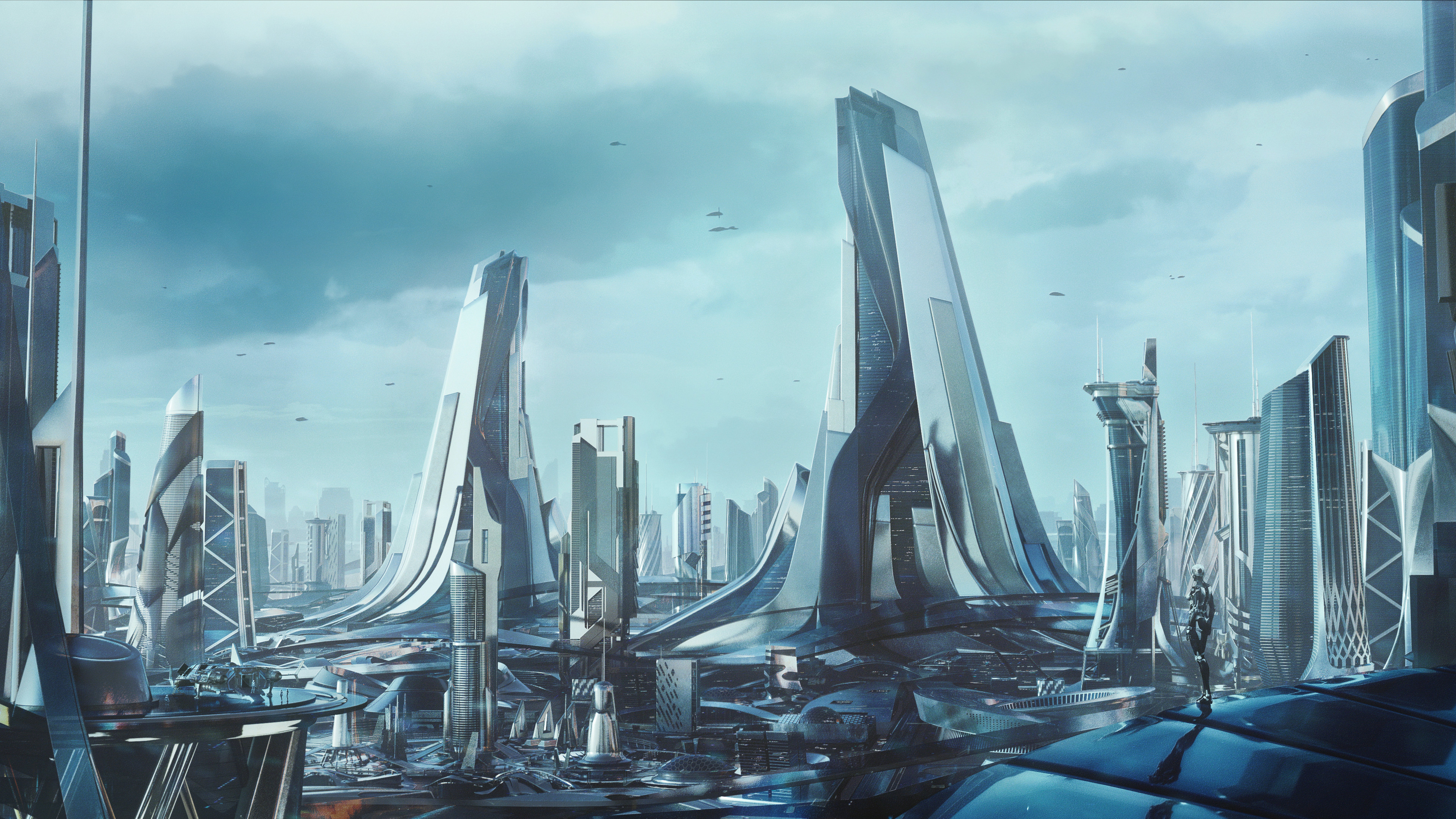 General 3840x2160 city cyberpunk 4K futuristic futuristic city