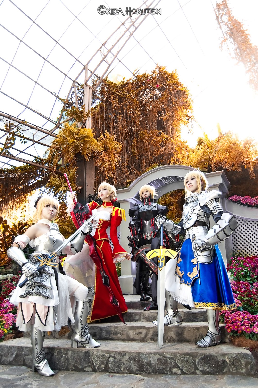 People 1063x1600 Asian Japanese Japanese women women cosplay Fate series Fate/Grand Order Fate/Extra Fate/Extra CCC Fate/Unlimited Codes  Fate/Stay Night Artoria Pendragon Saber Saber Alter Saber Lily Nero Claudius blonde long hair Excalibur