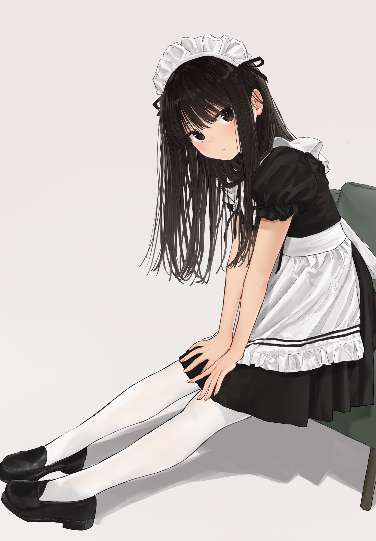 Anime 1228x1765 anime anime girls original characters maid maid outfit artwork digital art fan art