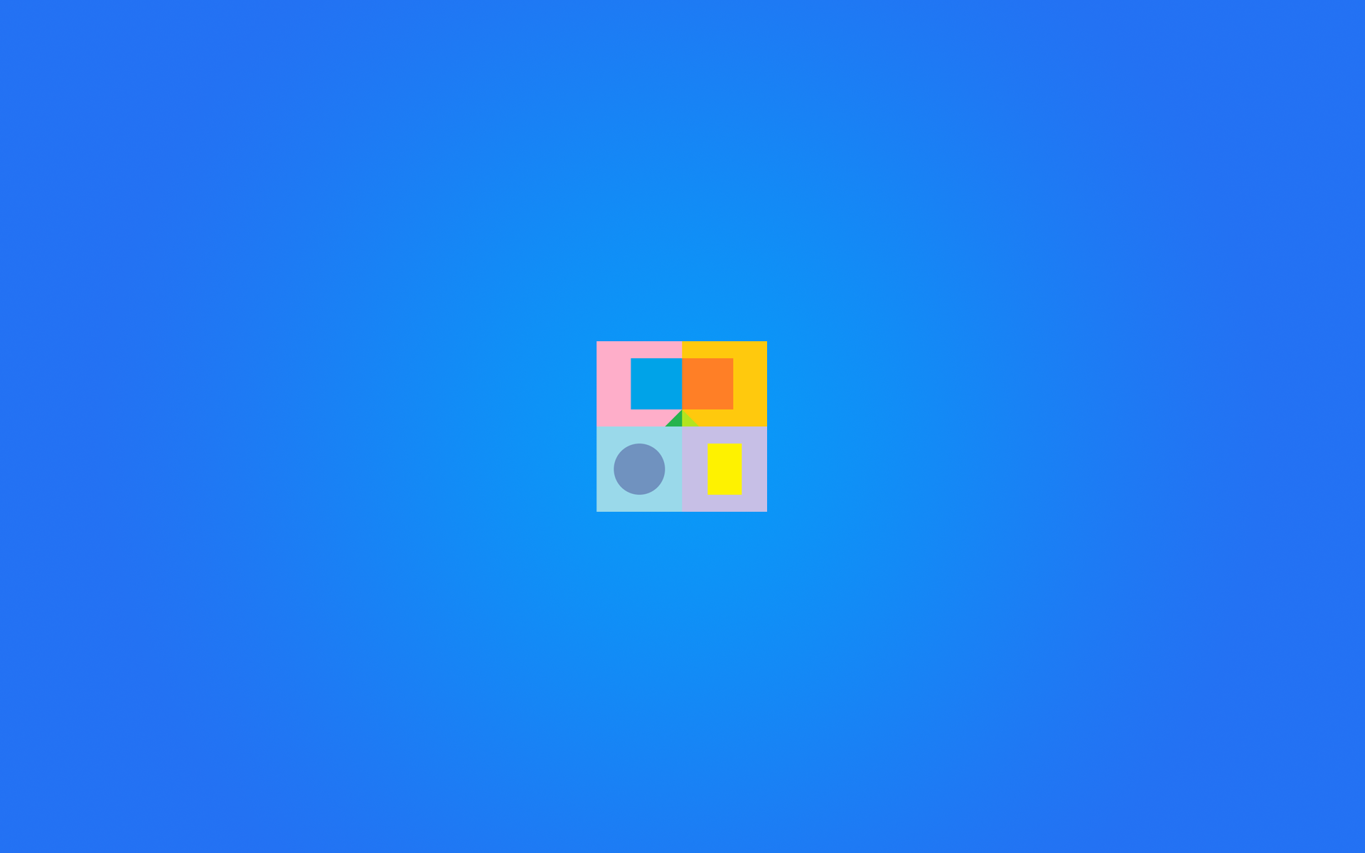 General 1920x1200 digital art simple background minimalism shapes blue background