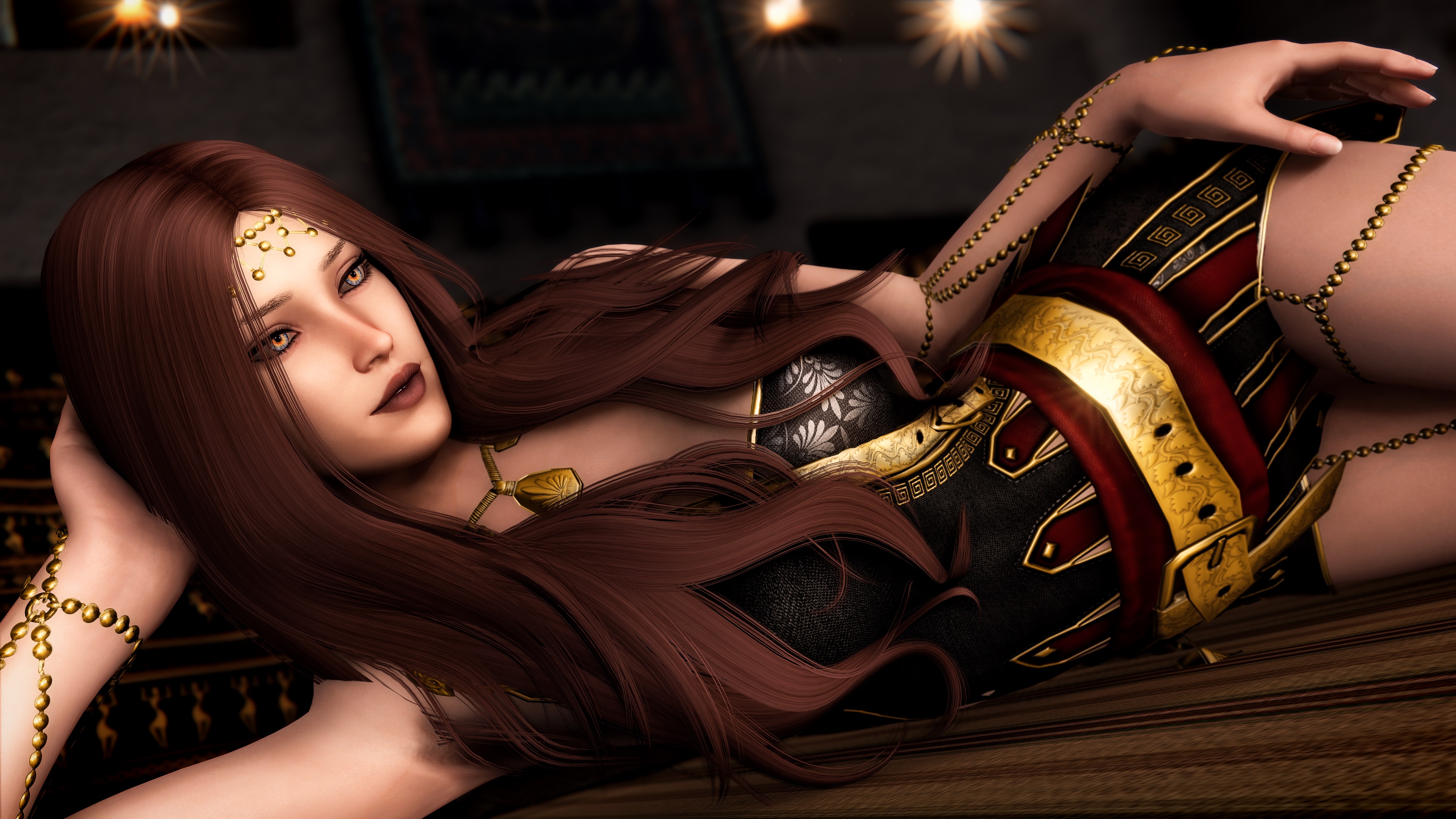 General 3840x2160 Skyrim Remastered The Elder Scrolls V: Skyrim video games PC gaming women long hair video game girls fantasy girl RPG