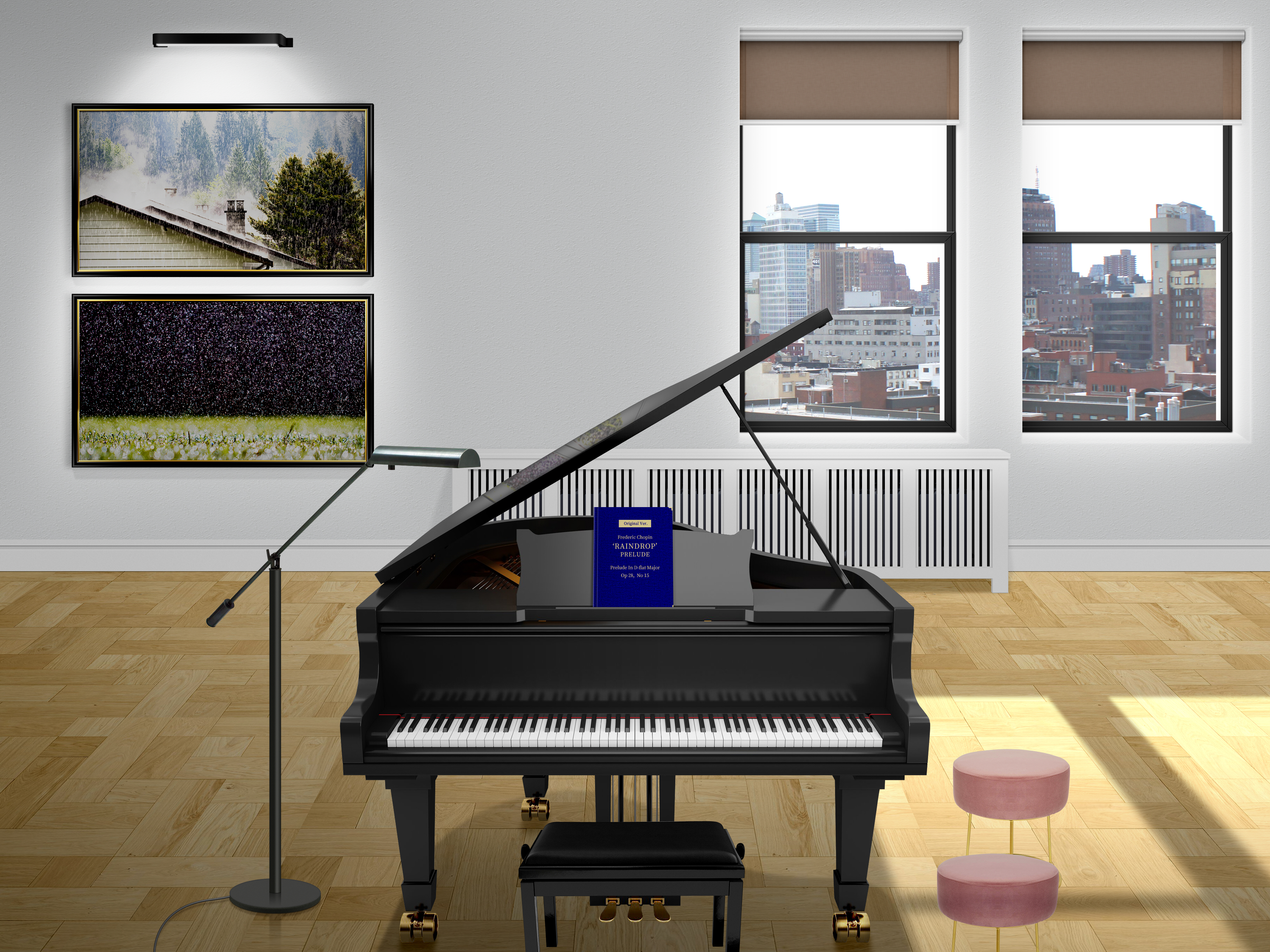 General 4000x3000 studio wall piano grand piano Fryderyk Chopin