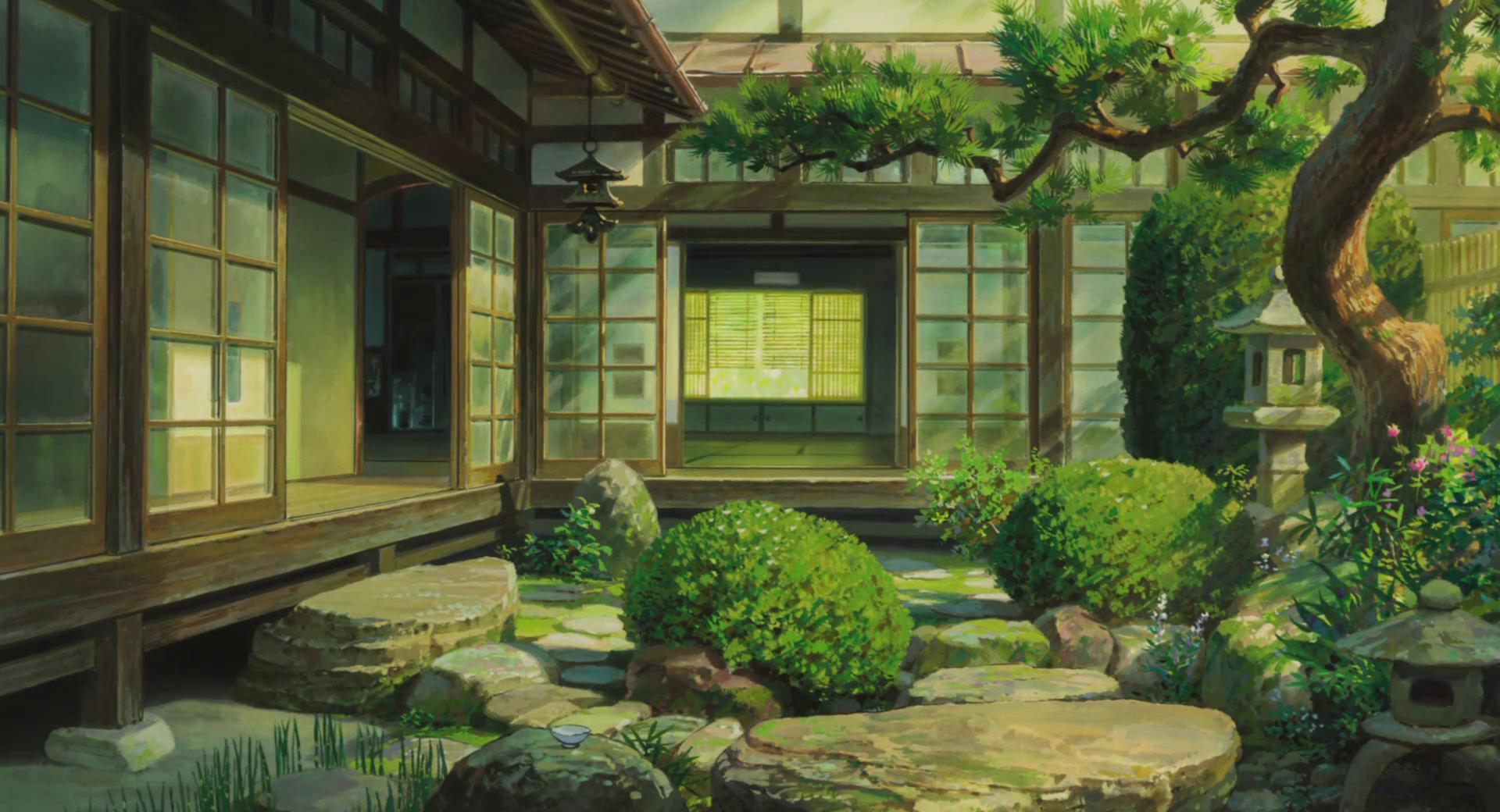 Anime 1920x1040 The Wind Rises Hayao Miyazaki anime film stills Japanese Garden Japan artwork