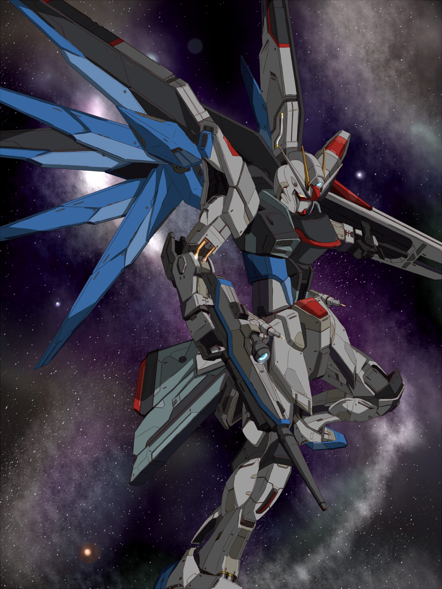 Anime 1440x1920 anime mechs Gundam Mobile Suit Gundam SEED Freedom Gundam artwork digital art fan art Super Robot Taisen