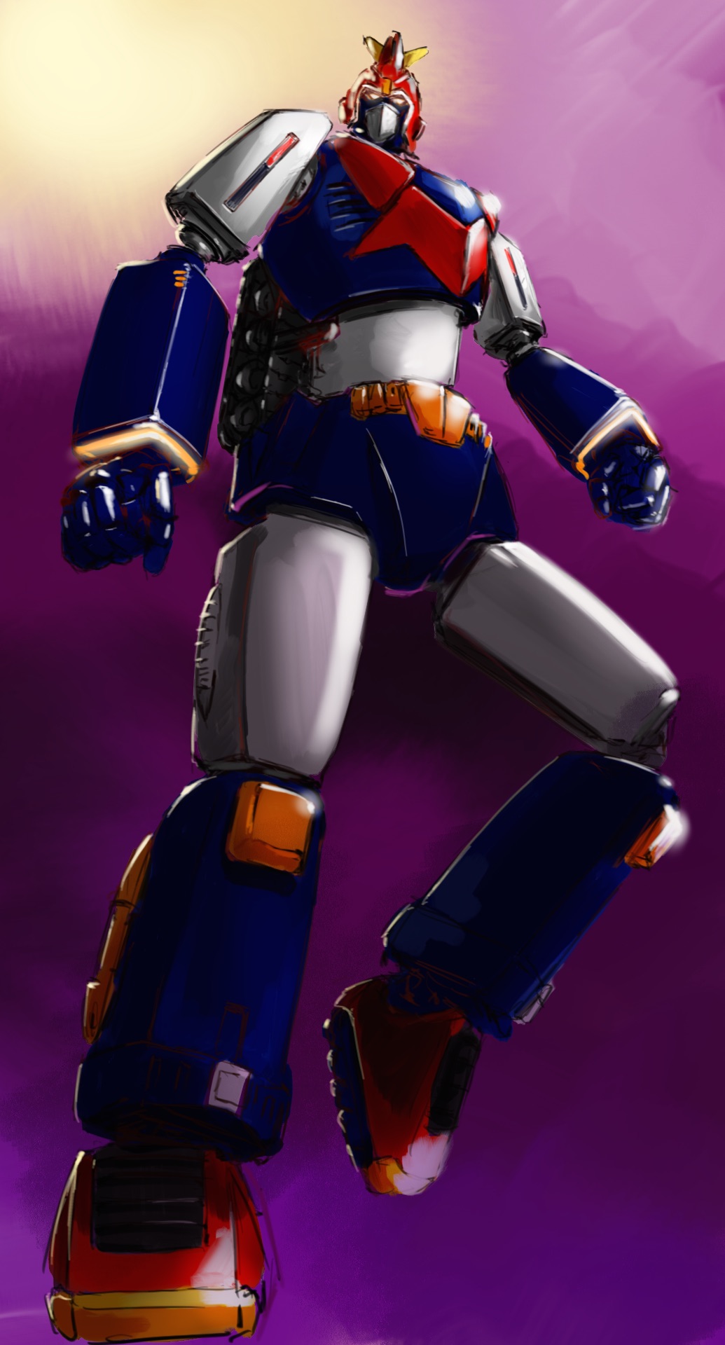 Anime 1035x1920 Voltes V anime mechs Super Robot Taisen artwork digital art fan art