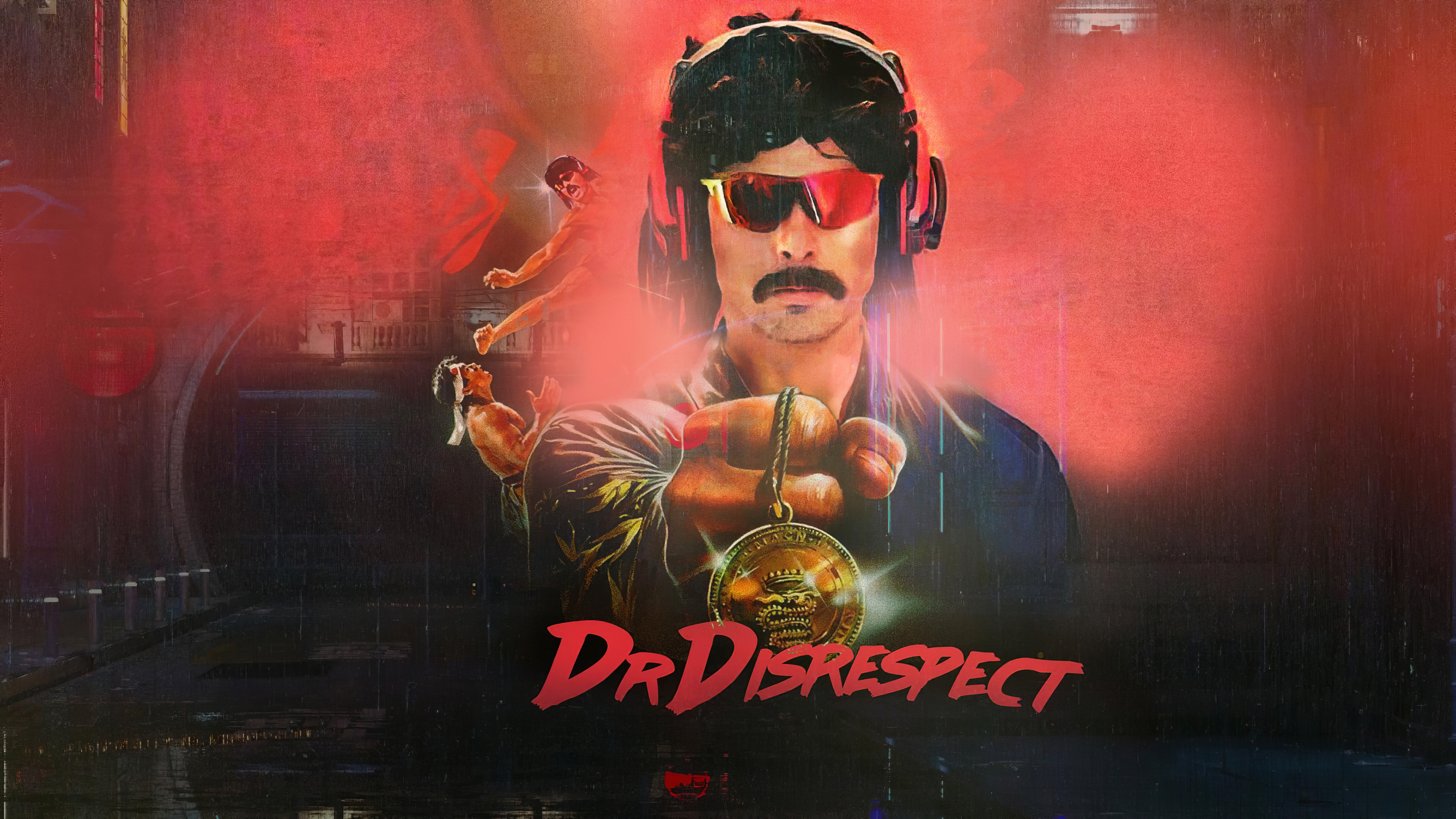 People 3840x2160 dr. disrespect 4K frontal view celebrity Youtuber internet personality