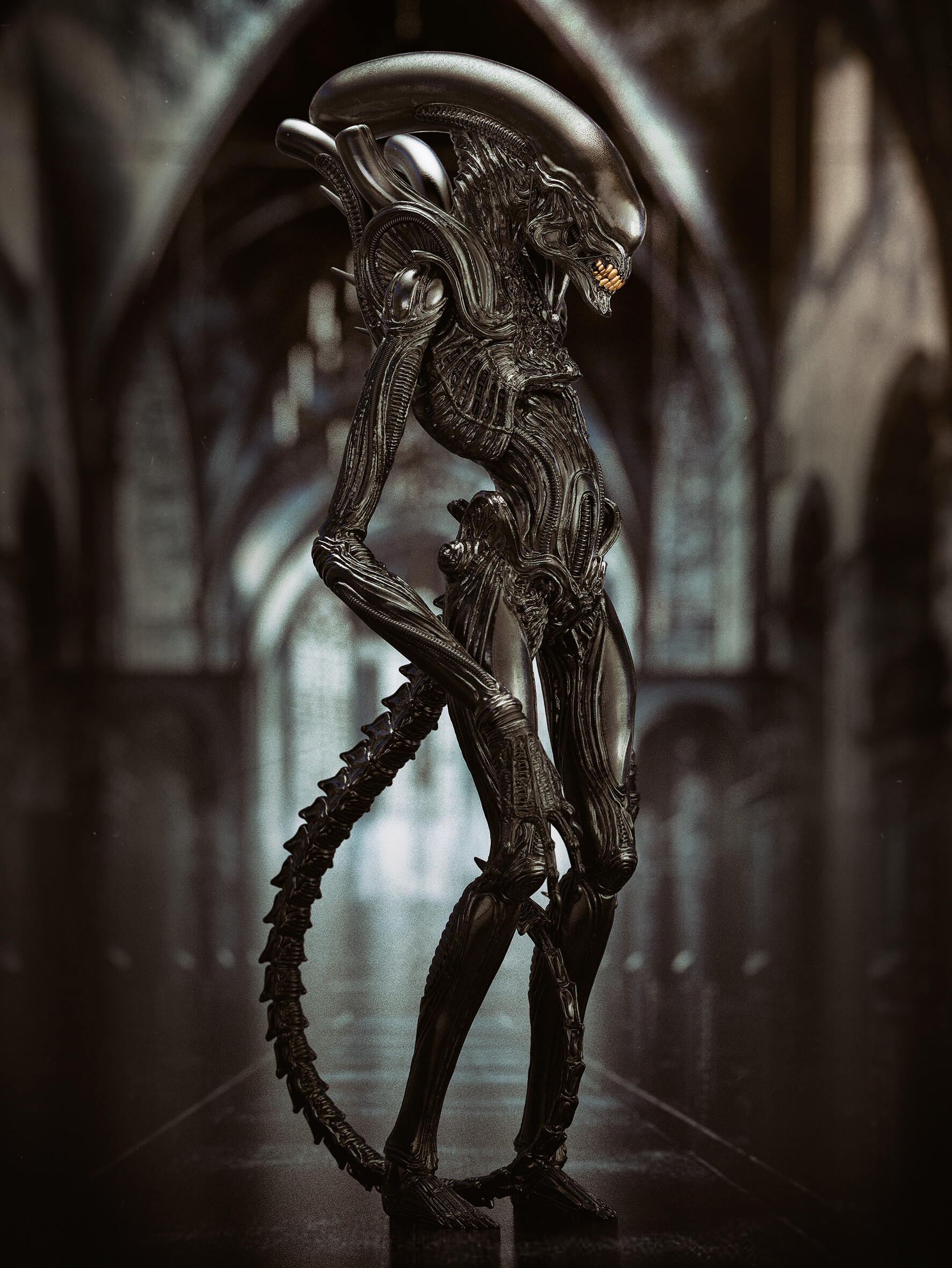General 1773x2362 Maarten Verhoeven ArtStation creature aliens Xenomorph science fiction horror movie characters