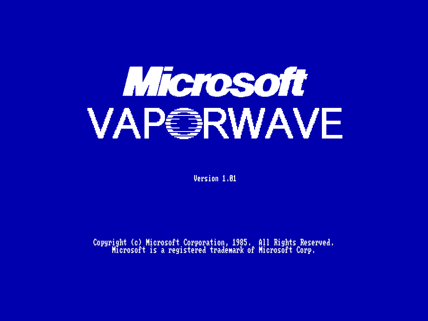 General 1440x1080 simple background Microsoft blue vaporwave