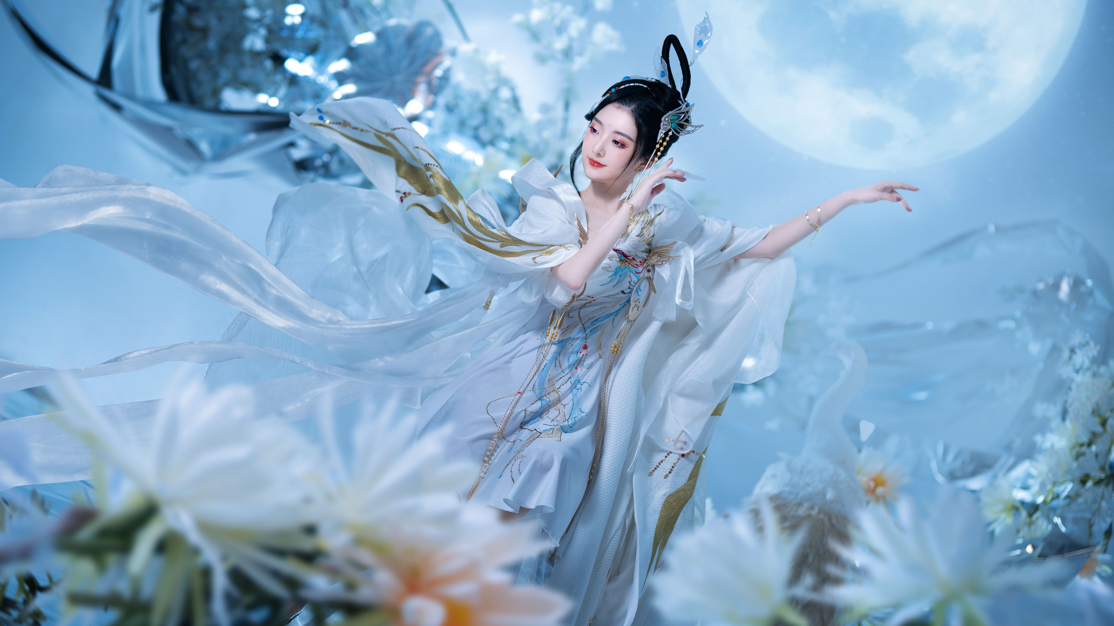 People 3840x2160 Asian fantasy art Chinese model women