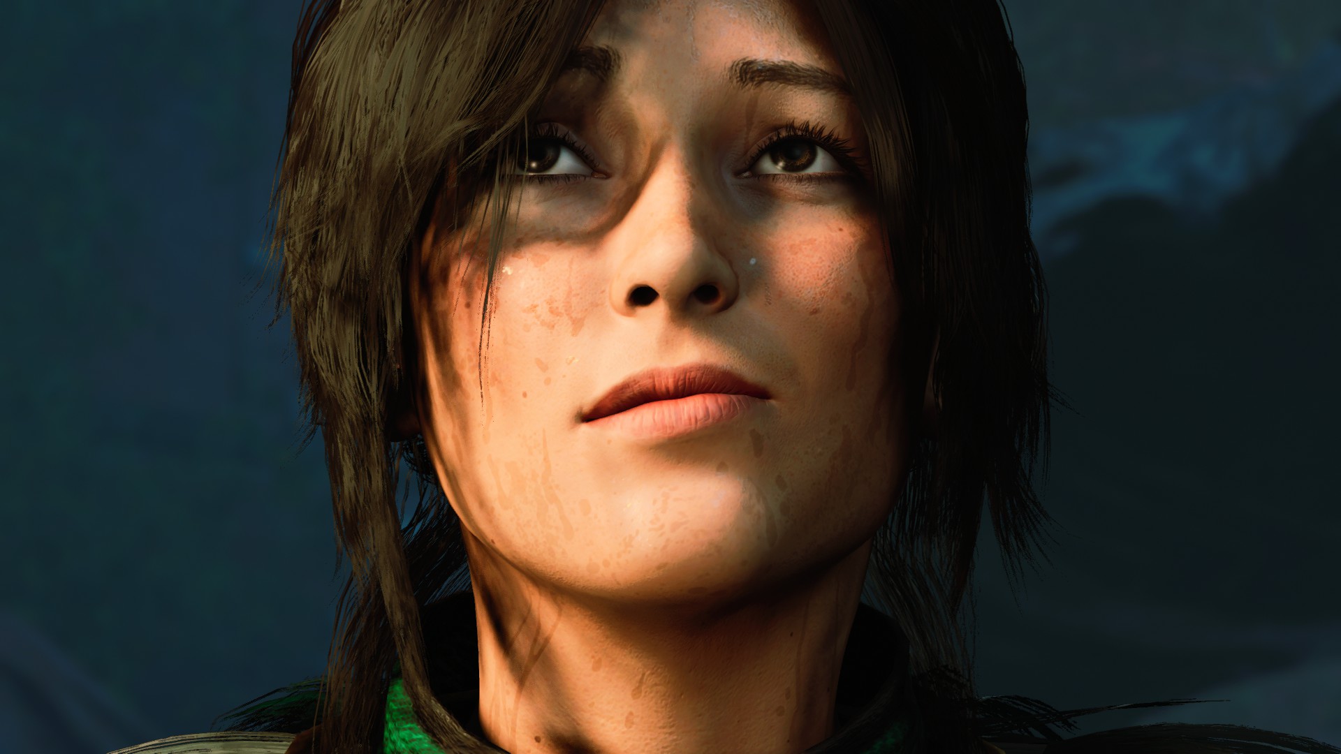 General 1920x1080 Tomb Raider Shadow of the Tomb Raider video games screen shot Lara Croft (Tomb Raider) face closeup video game characters