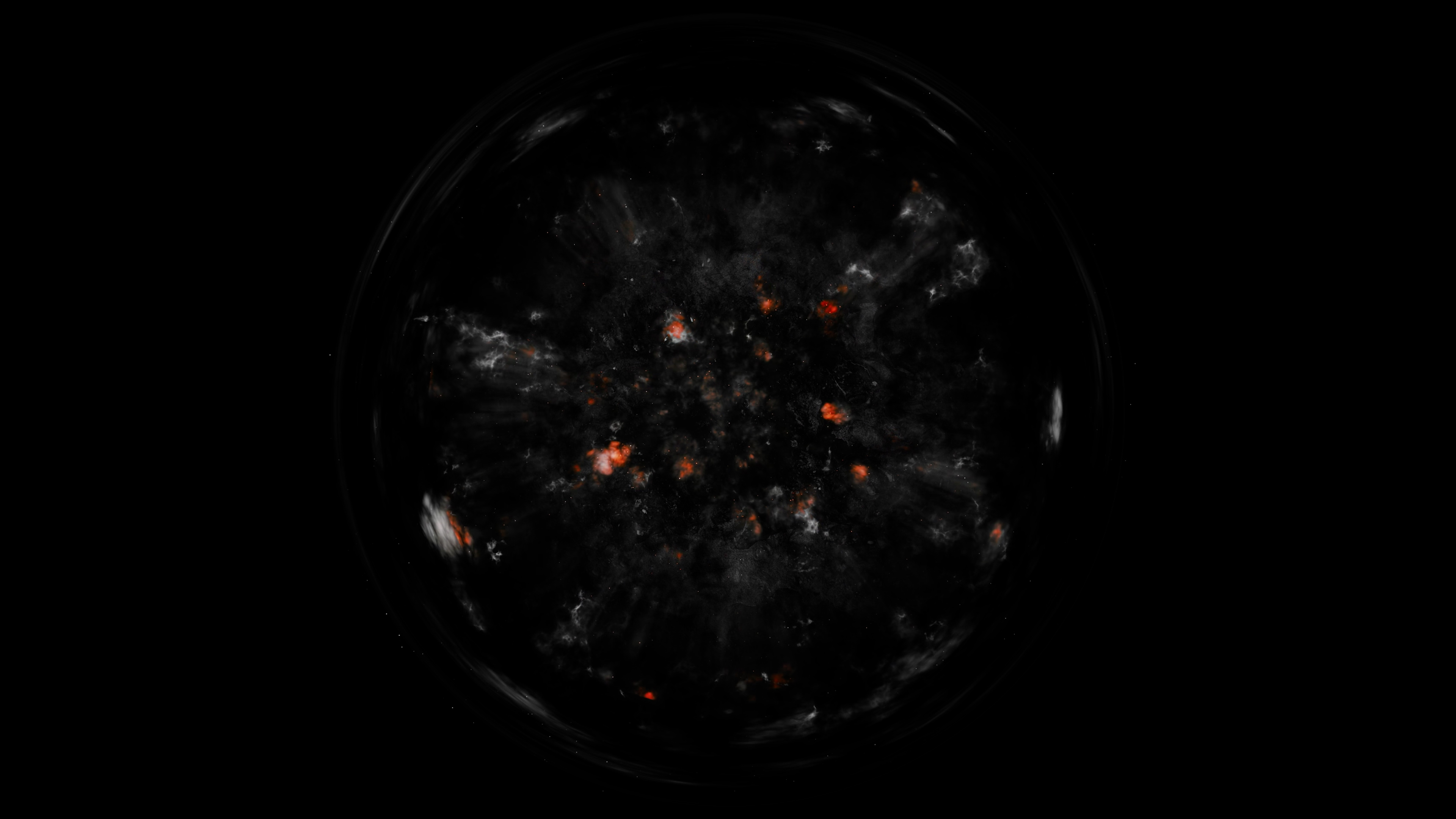 General 3840x2160 space planet rocks black background black
