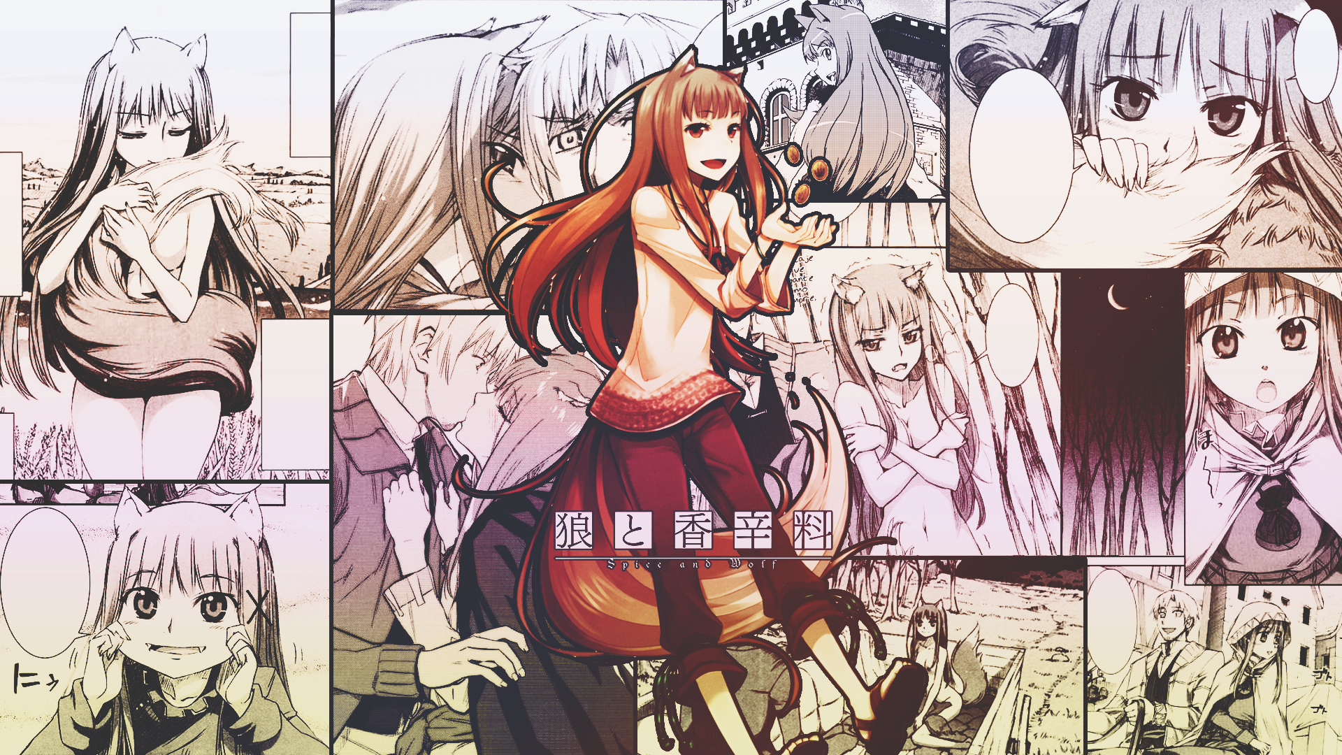 Anime 1920x1080 Spice and Wolf anime girls Holo (Spice and Wolf)