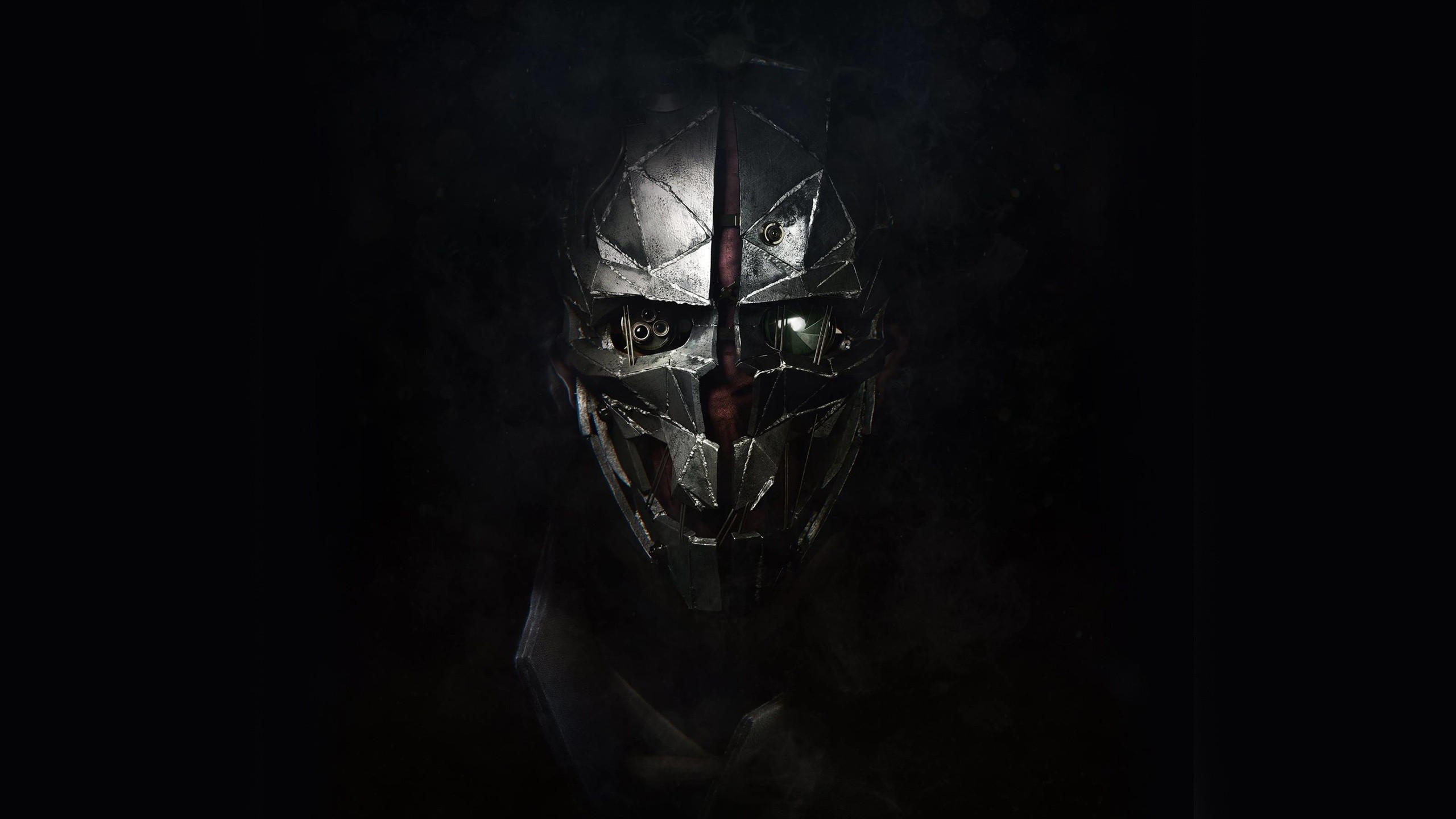 General 2560x1440 dishonored 2 Corvo video games PC gaming mask dark background