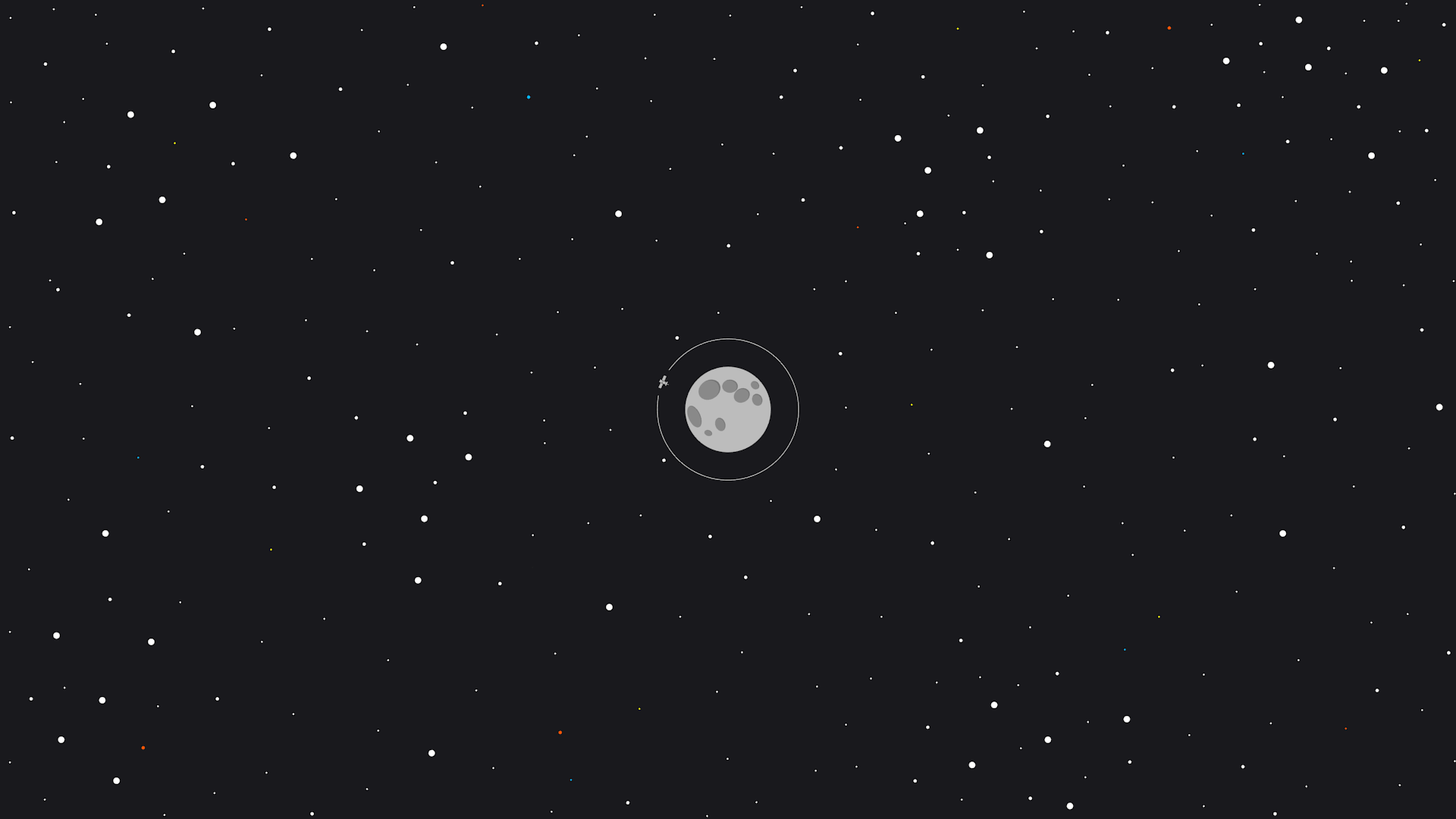 General 1920x1080 Moon space satellite minimalism