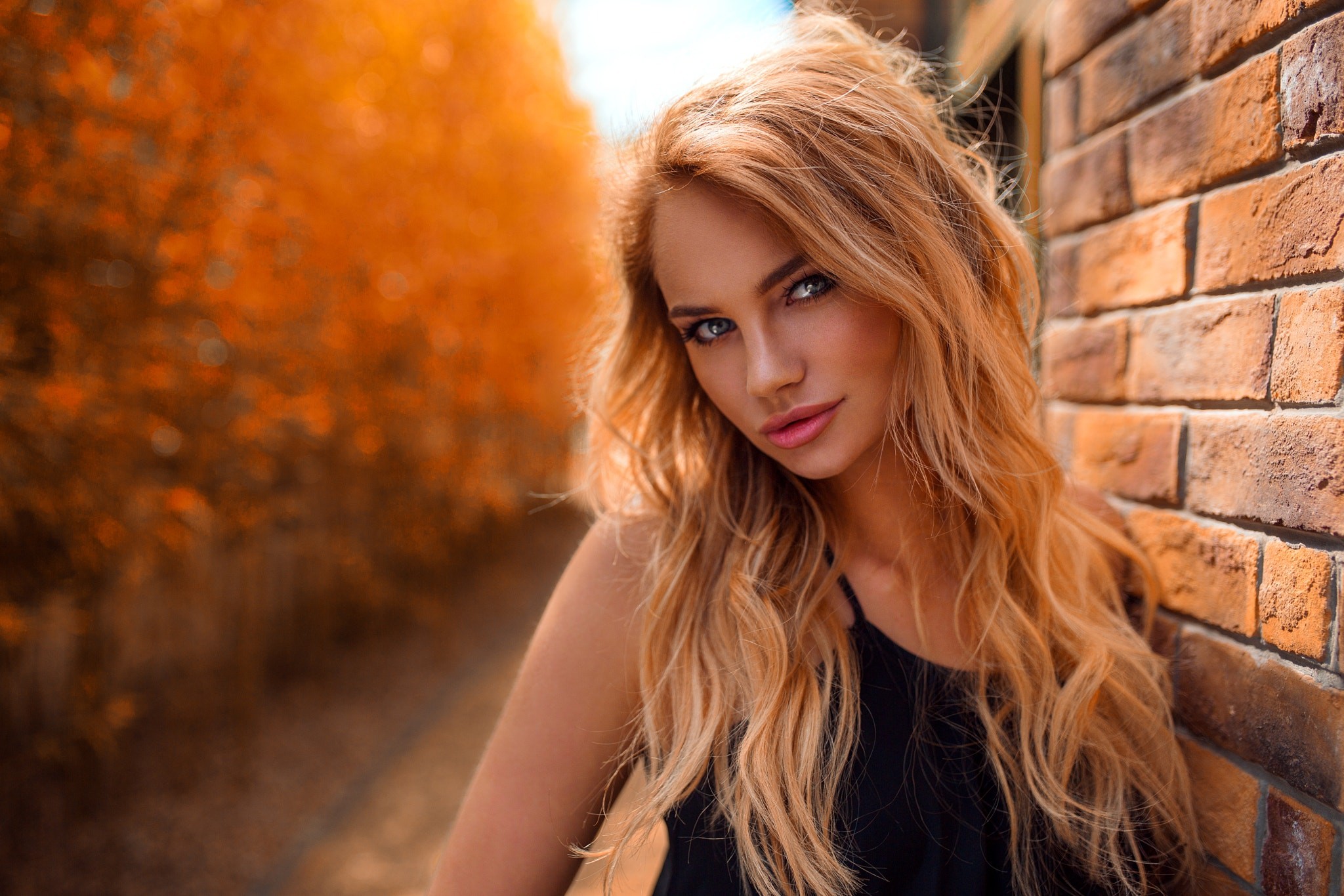 People 2048x1365 women face portrait blonde model women outdoors