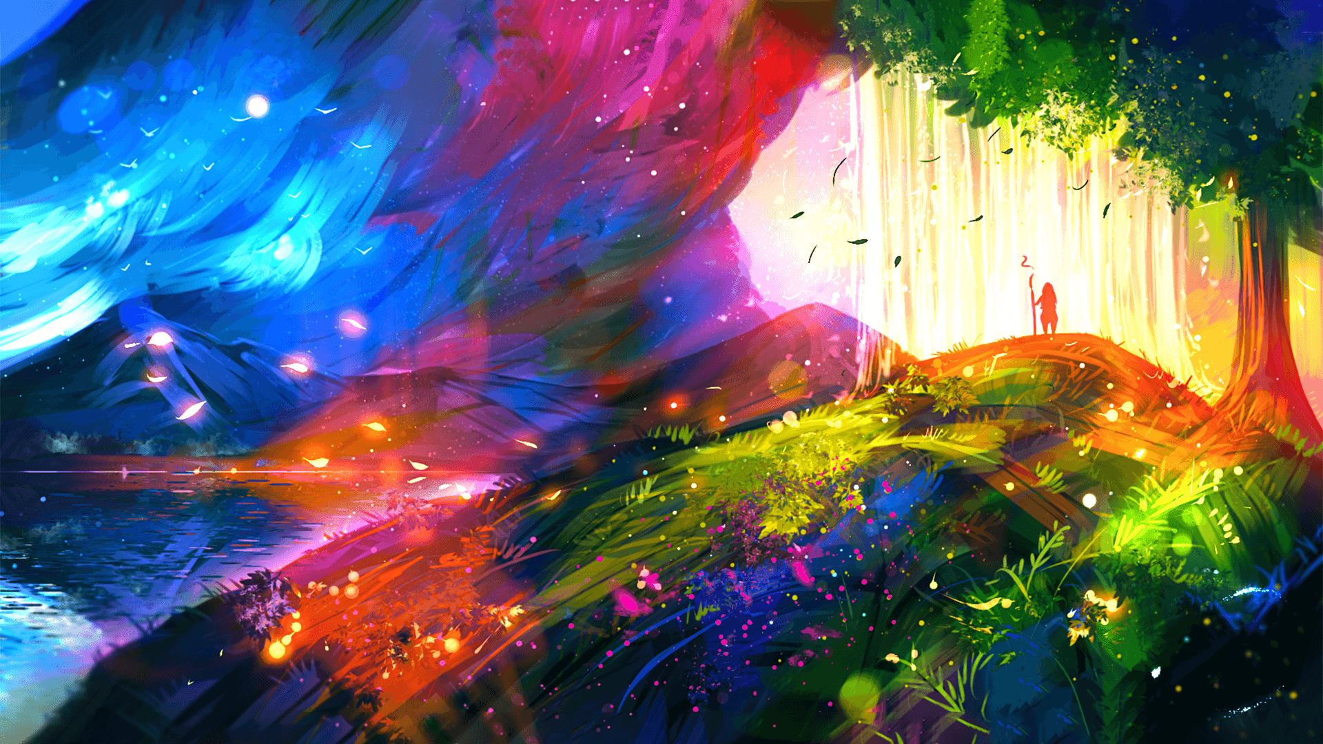 General 1920x1080 psychedelic trippy colorful